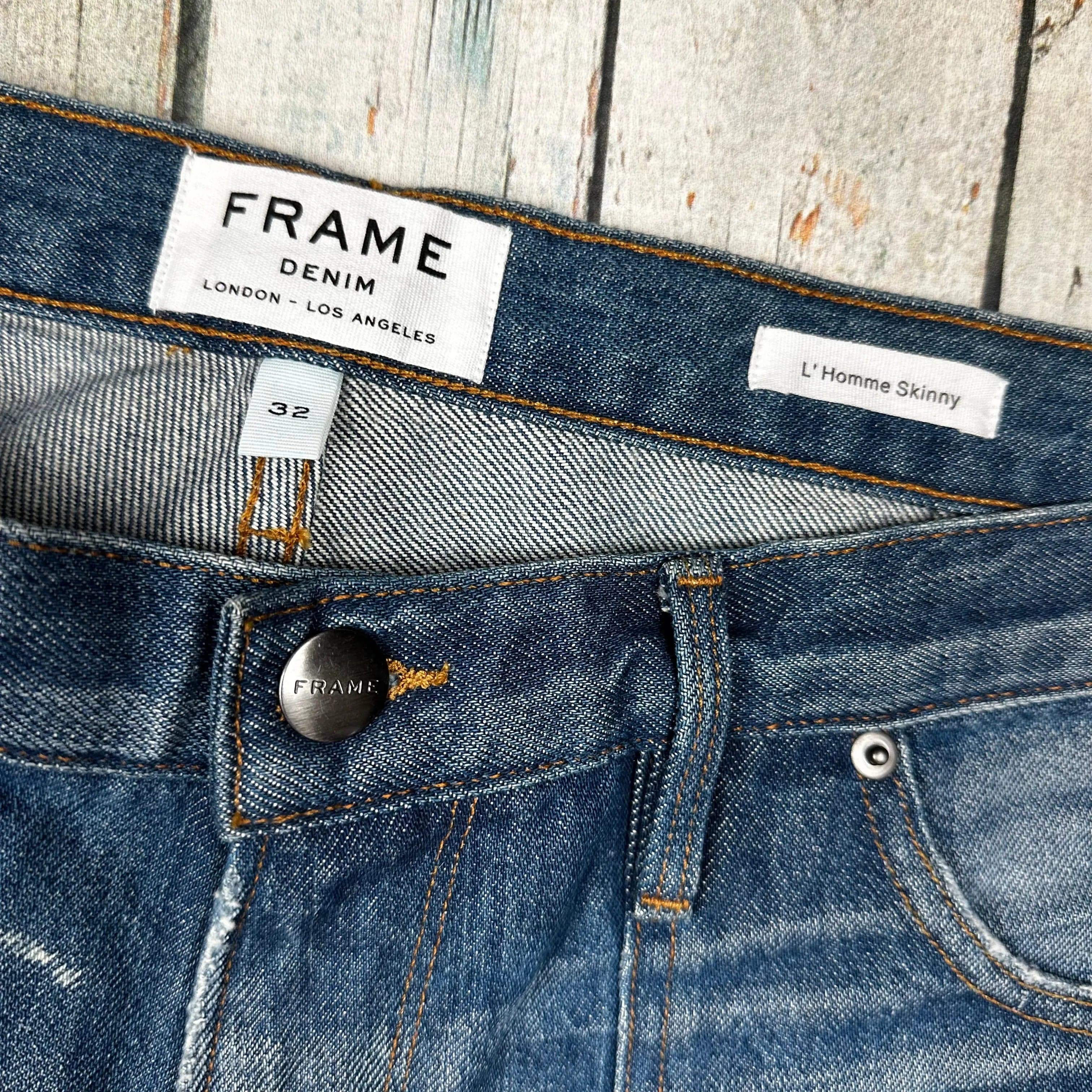 NEW- Frame Denim Mens 'L'Homme Skinny' Jeans- Size 32 — photo 5 of 7