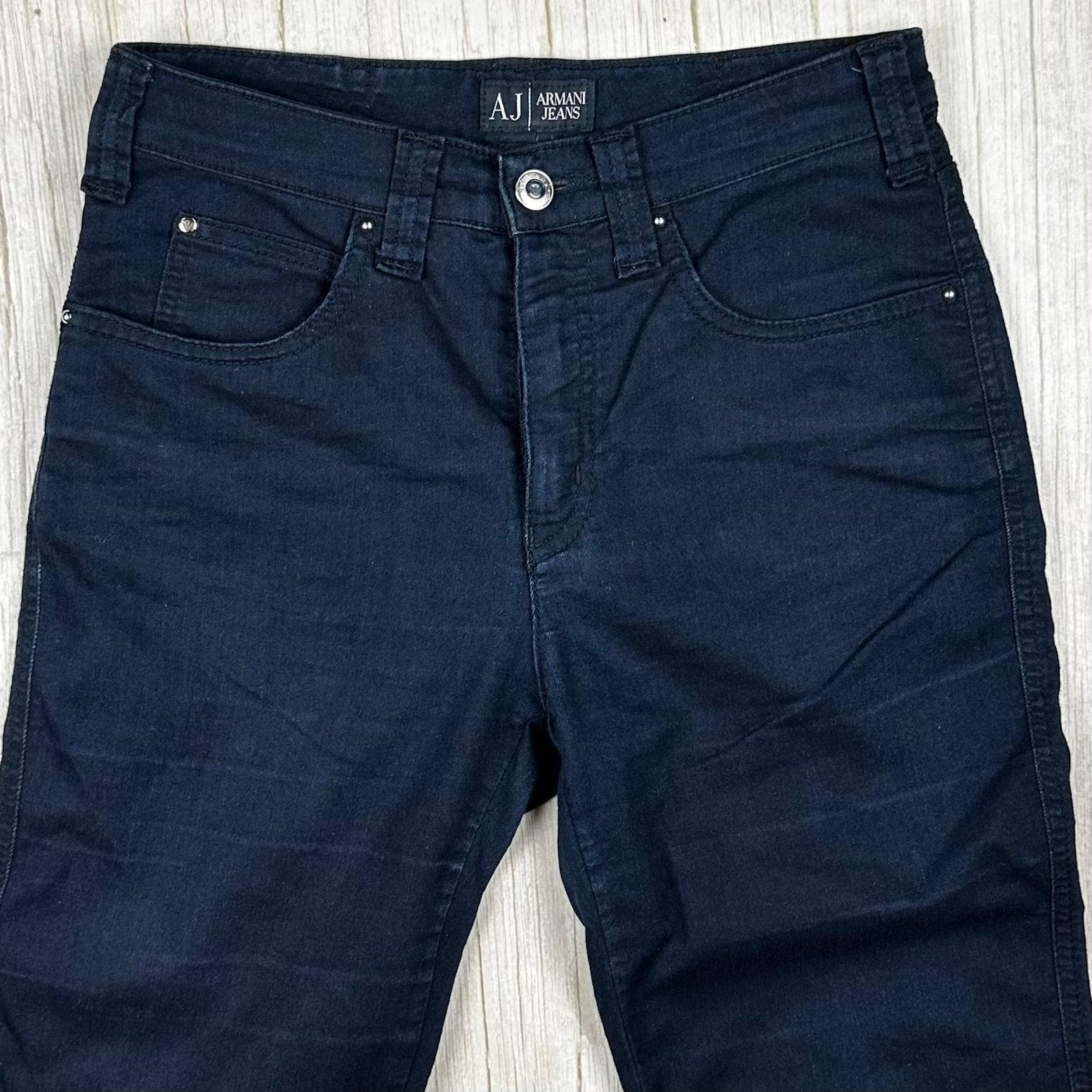 Armani Jeans Slim Straight Navy Stretch Jeans -Size 27 — photo 4 of 8