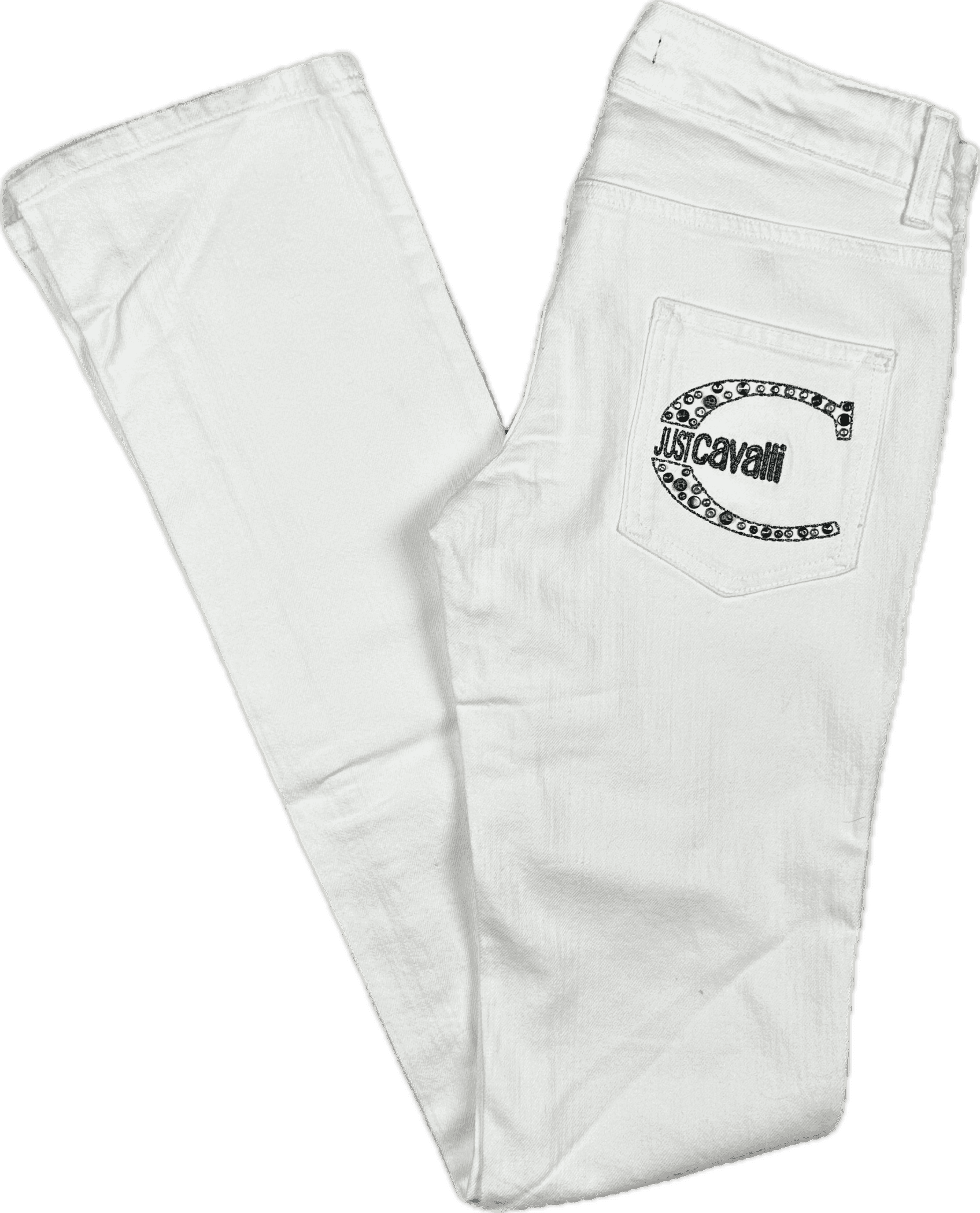 Just Cavalli Italian Ladies White Slim Straight Jeans - Size 27 — photo 1 of 8