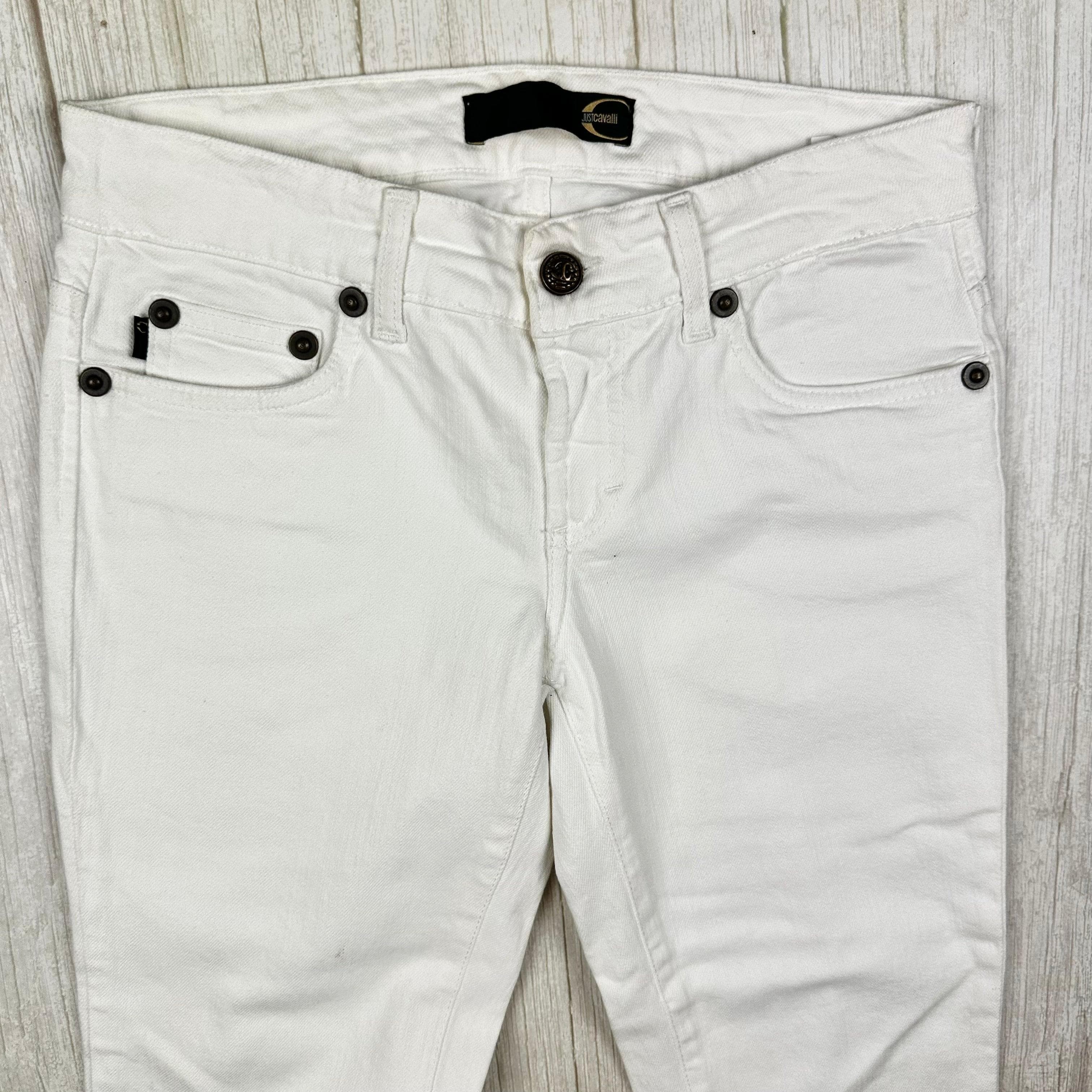 Just Cavalli Italian Ladies White Slim Straight Jeans - Size 27 — photo 3 of 8