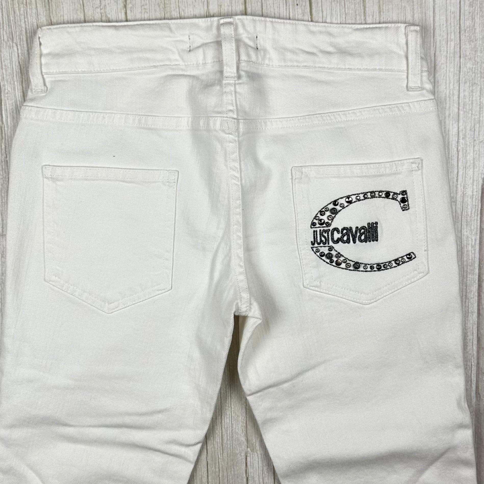 Just Cavalli Italian Ladies White Slim Straight Jeans - Size 27 — photo 4 of 8