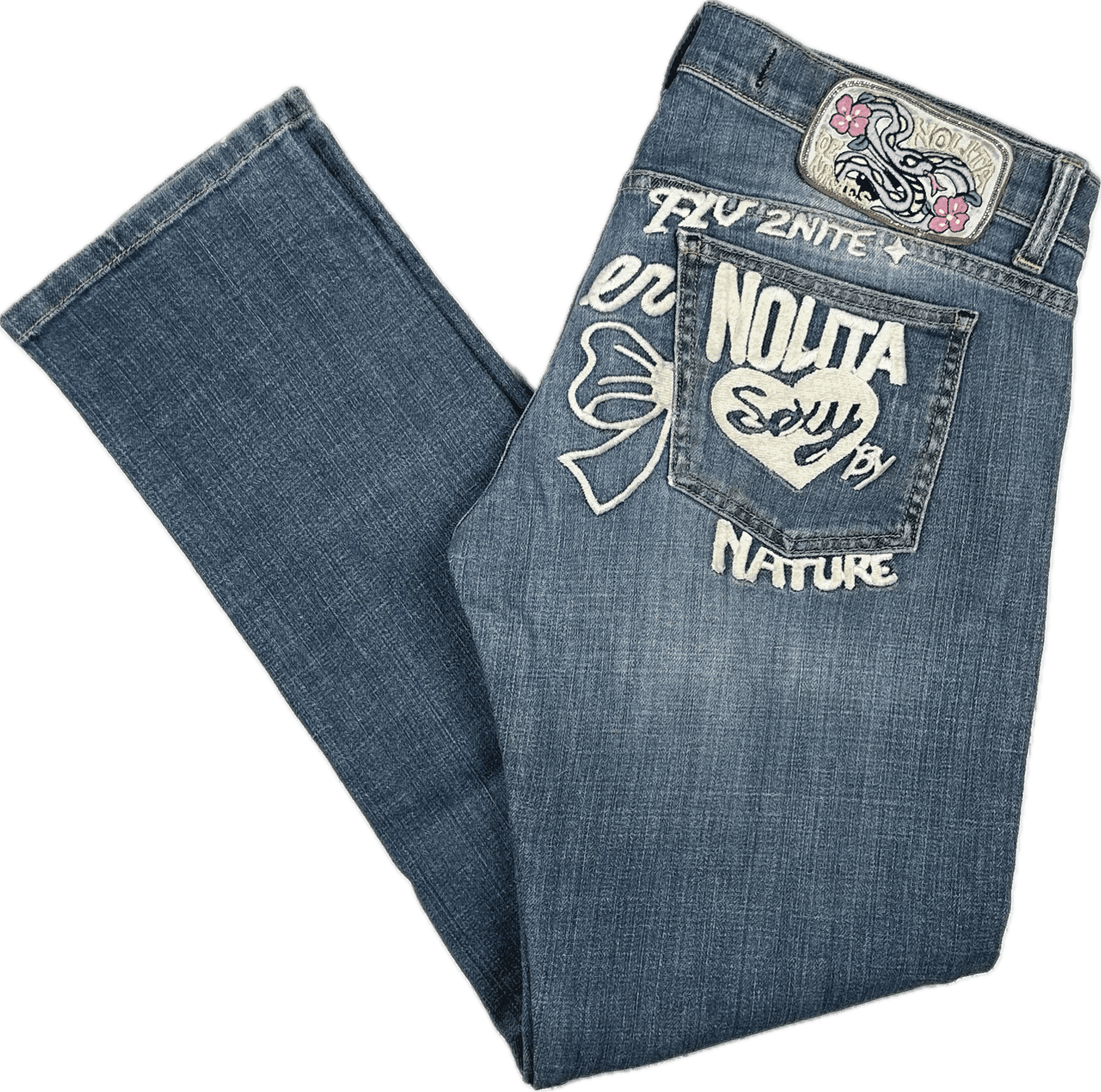 Nolita - Stunning Logo Seat Low Rise Jeans -Size 30 — photo 1 of 8