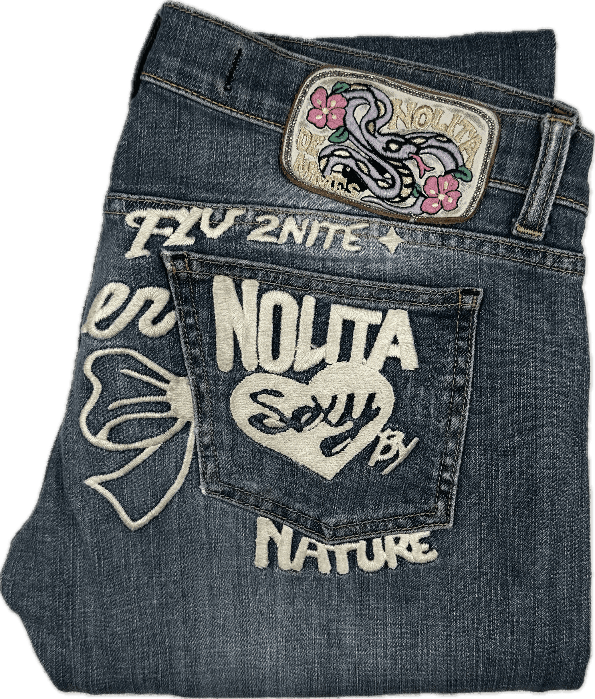 Nolita - Stunning Logo Seat Low Rise Jeans -Size 30 — photo 2 of 8