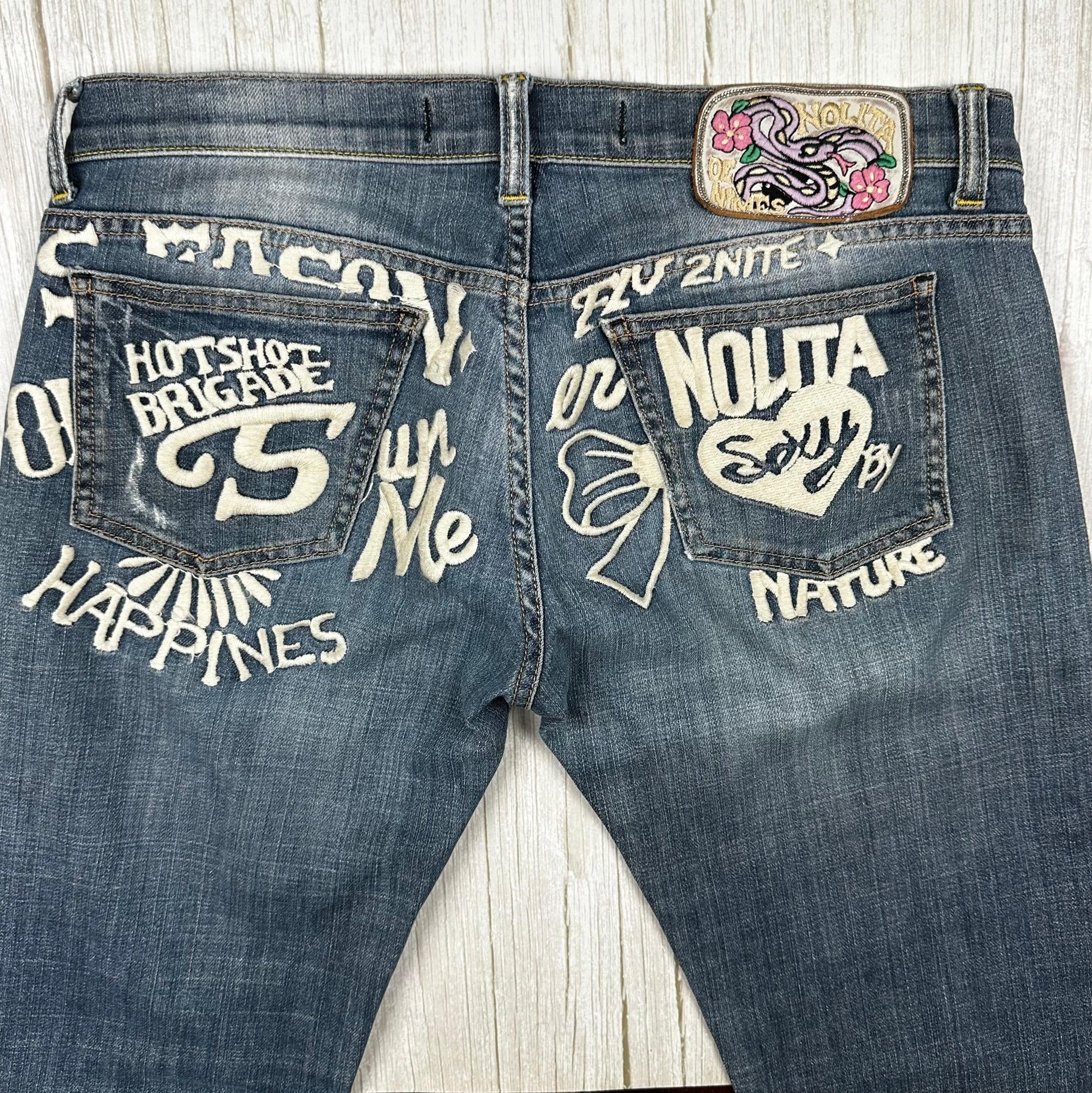 Nolita - Stunning Logo Seat Low Rise Jeans -Size 30 — photo 3 of 8