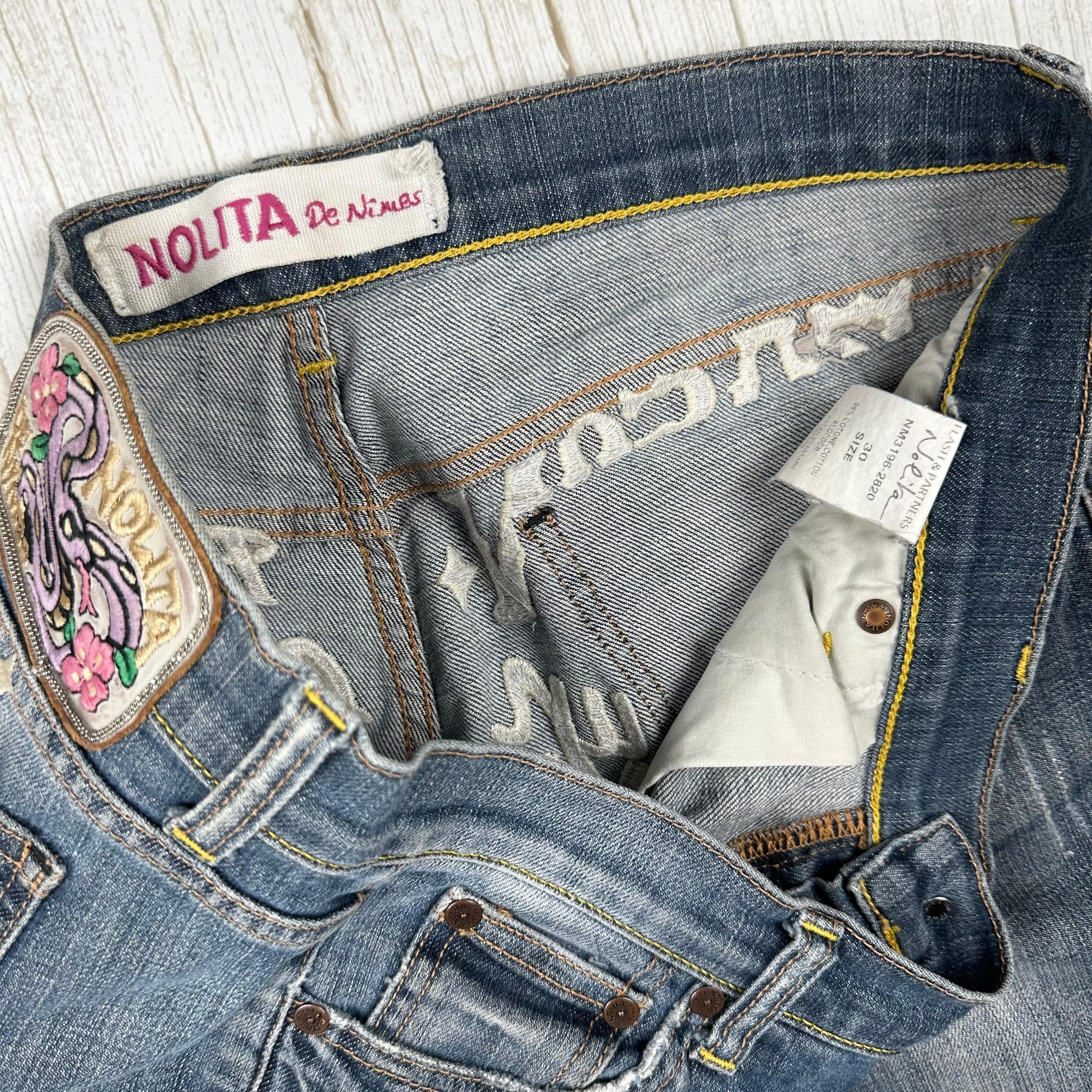 Nolita - Stunning Logo Seat Low Rise Jeans -Size 30 — photo 6 of 8