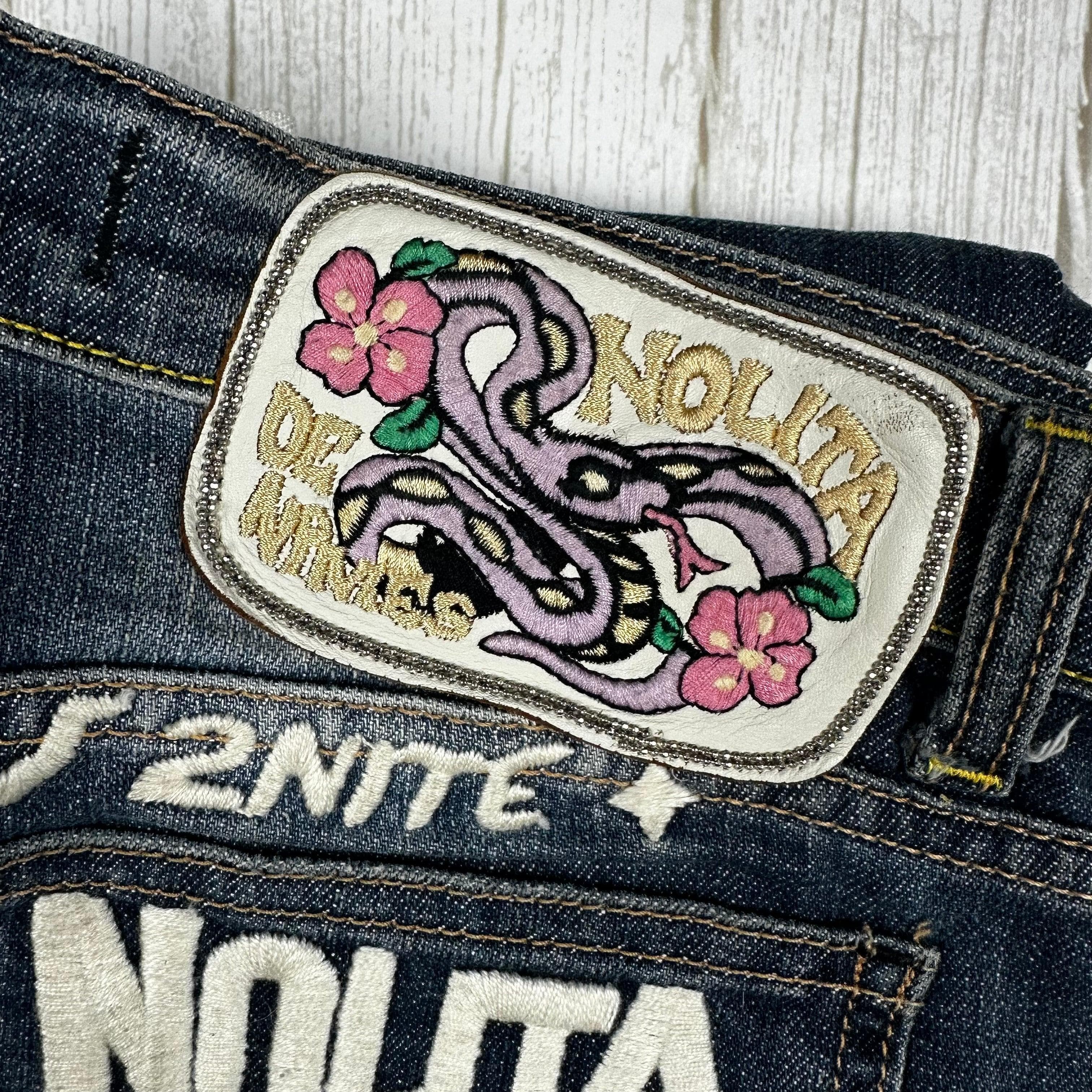Nolita - Stunning Logo Seat Low Rise Jeans -Size 26 — photo 7 of 8