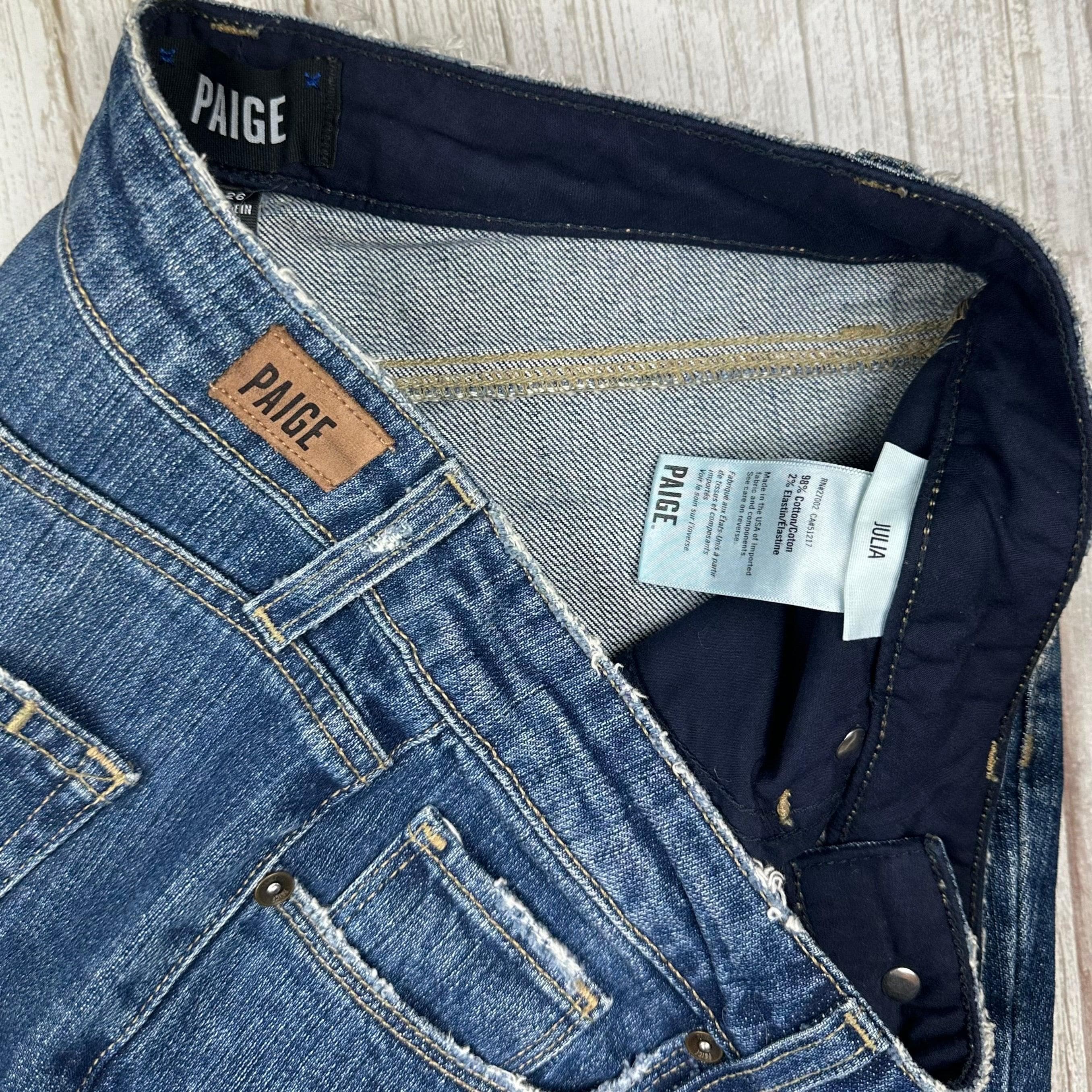 Paige Denim 'Julia' High Rise Straight Jeans- Size 26 — photo 5 of 9