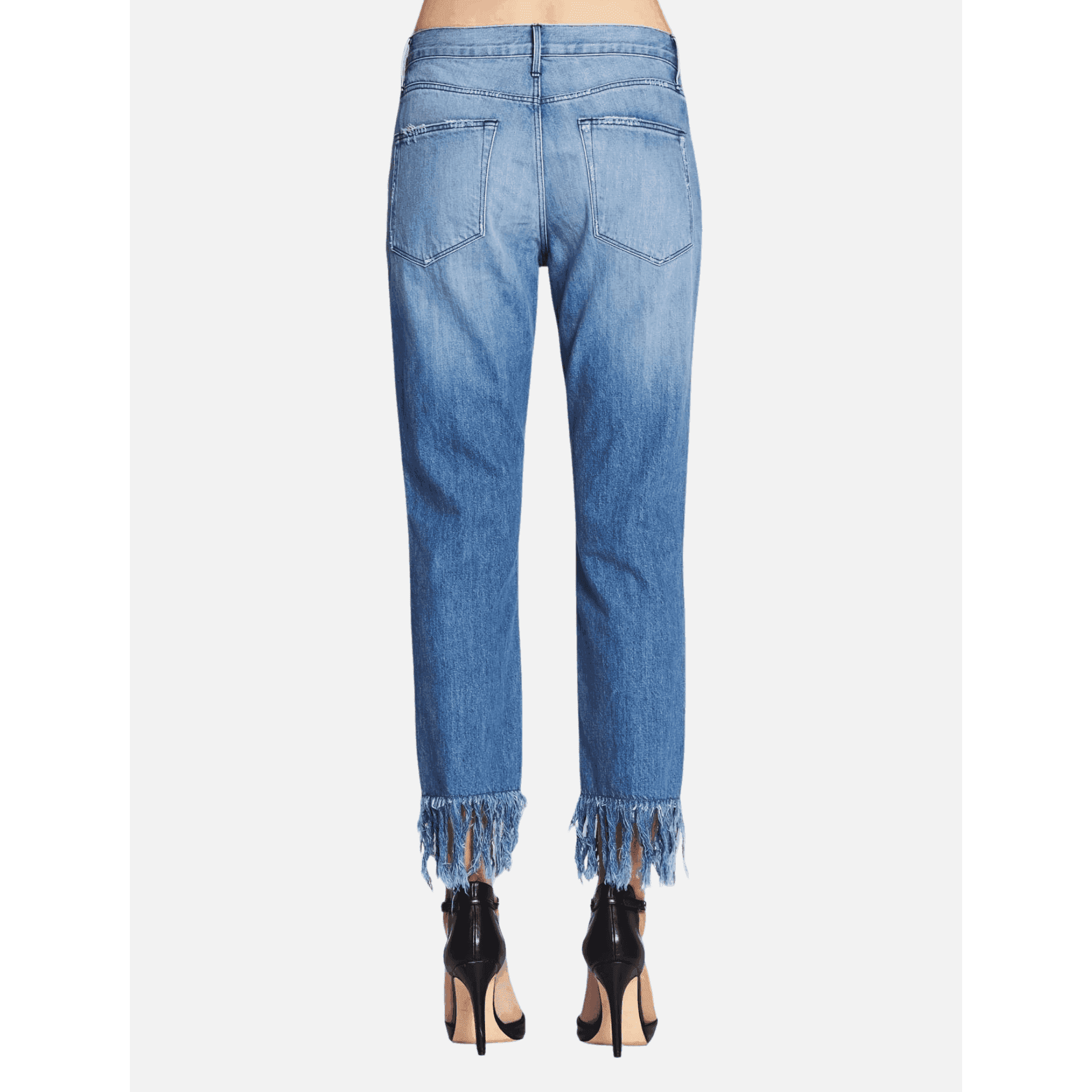 NWT - 3x1 - USA Made Fringed Crop 'Mazzy' Jeans -Size 28 — photo 2 of 10