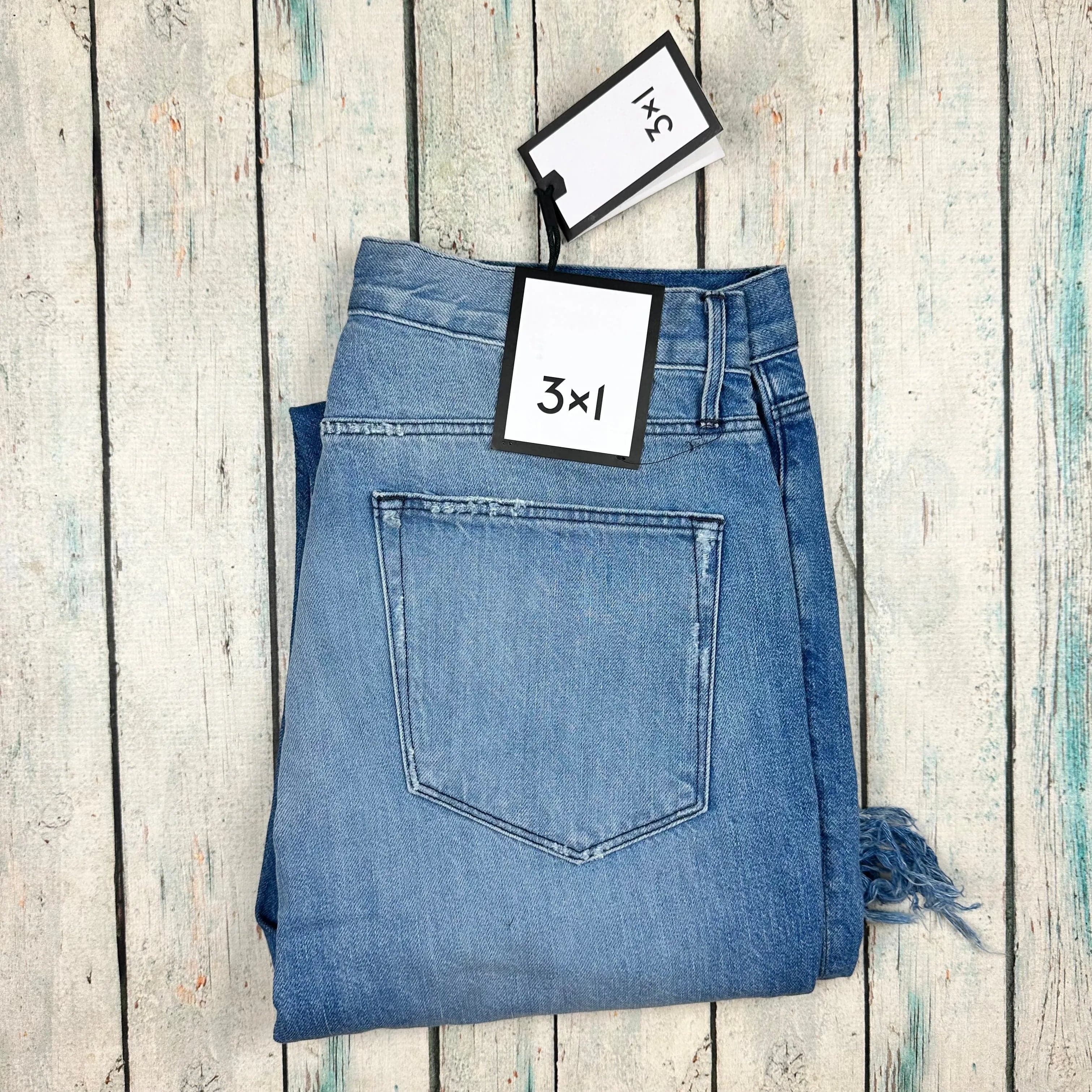 NWT - 3x1 - USA Made Fringed Crop 'Mazzy' Jeans -Size 28 — photo 9 of 10