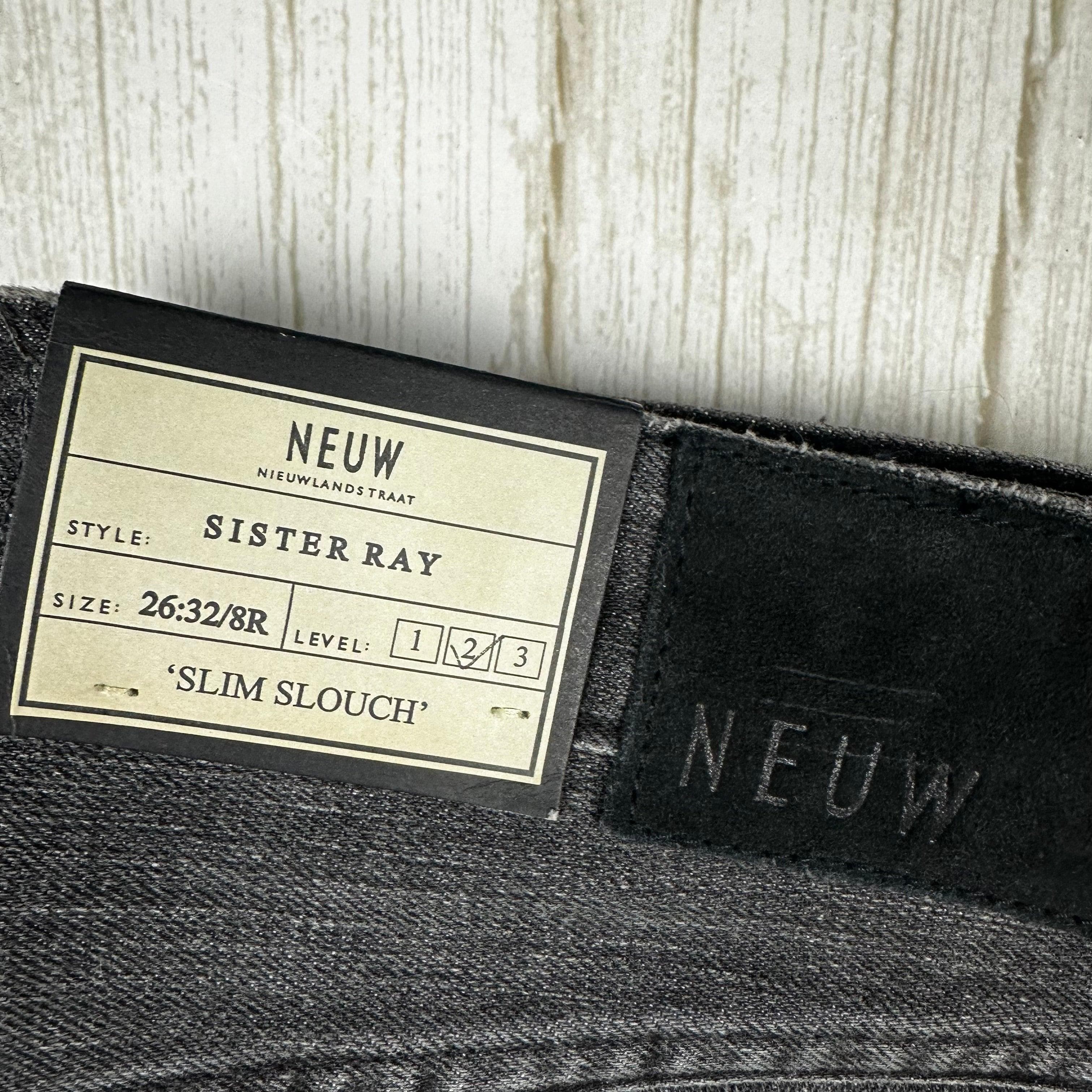 NWT - NEUW Ladies 'Sister Ray' Slim Slouch Black Jeans - Size 26 — photo 4 of 7