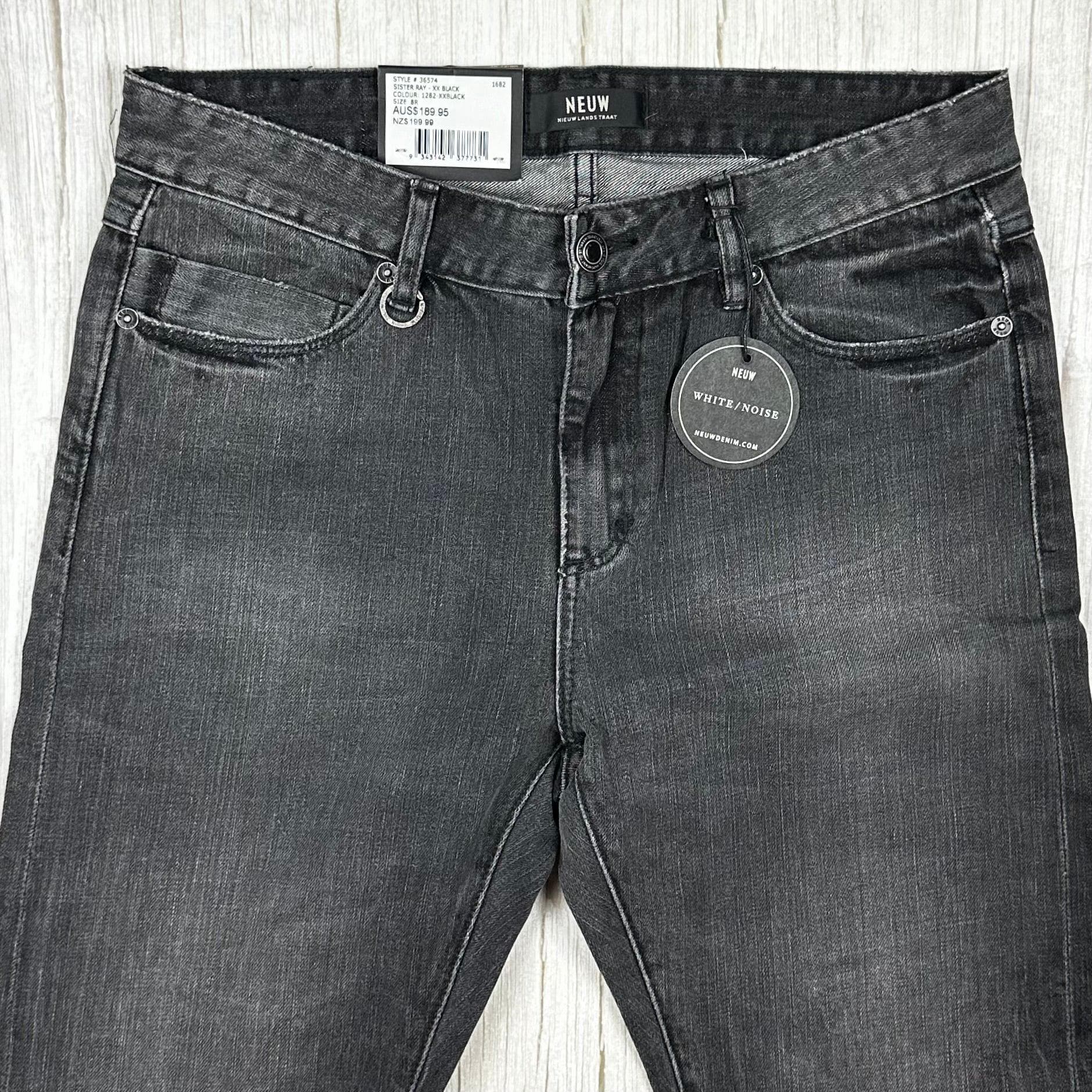 NWT - NEUW Ladies 'Sister Ray' Slim Slouch Black Jeans - Size 26 — photo 5 of 7