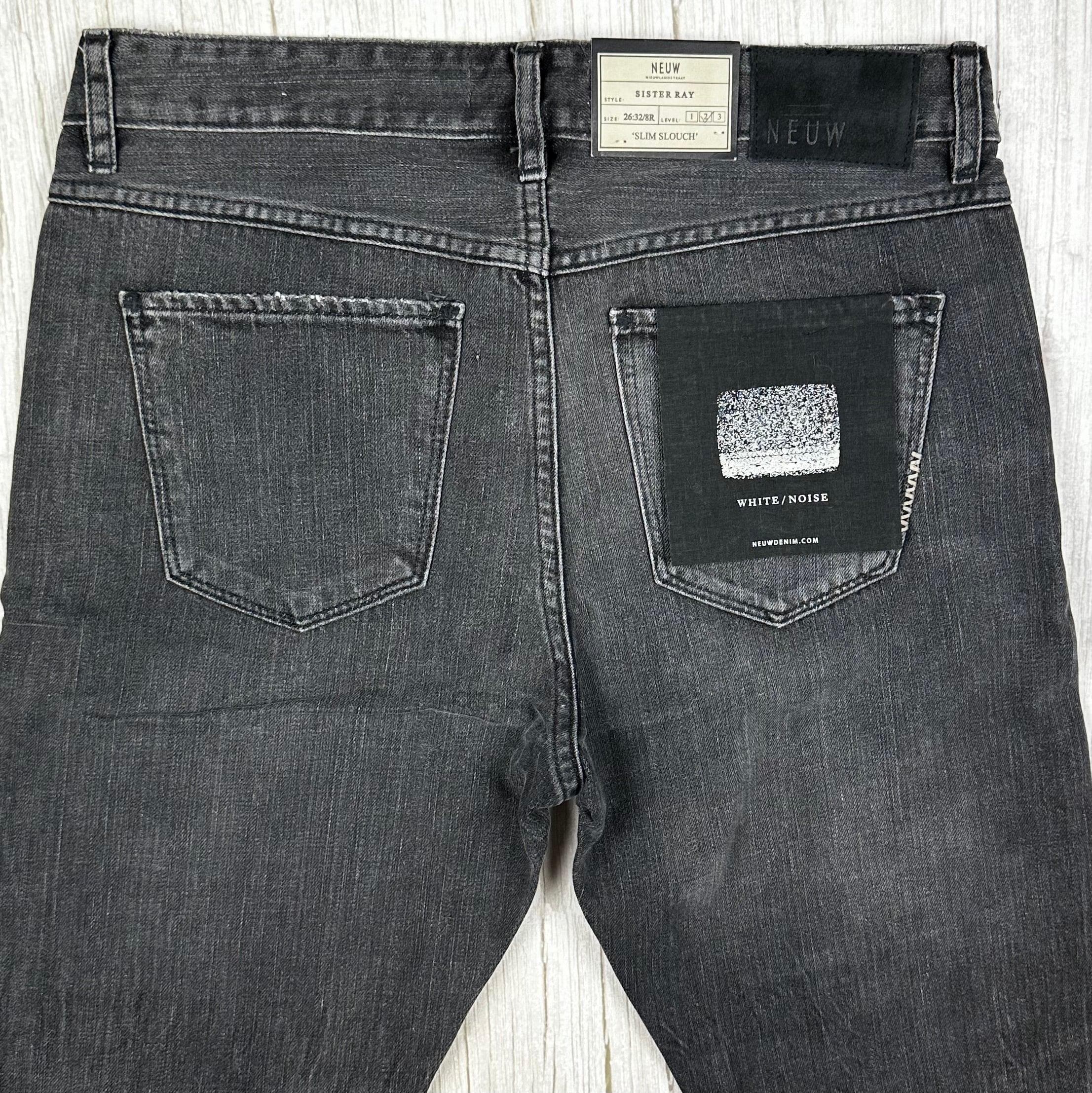 NWT - NEUW Ladies 'Sister Ray' Slim Slouch Black Jeans - Size 26 — photo 7 of 7