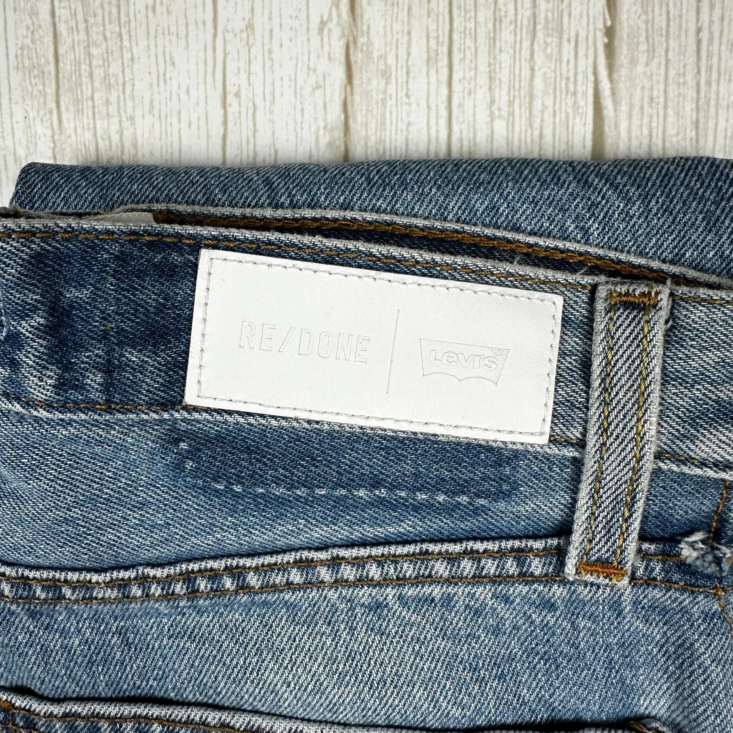 RE/DONE High Rise Ankle Fray Jeans -Size 27 — photo 4 of 8