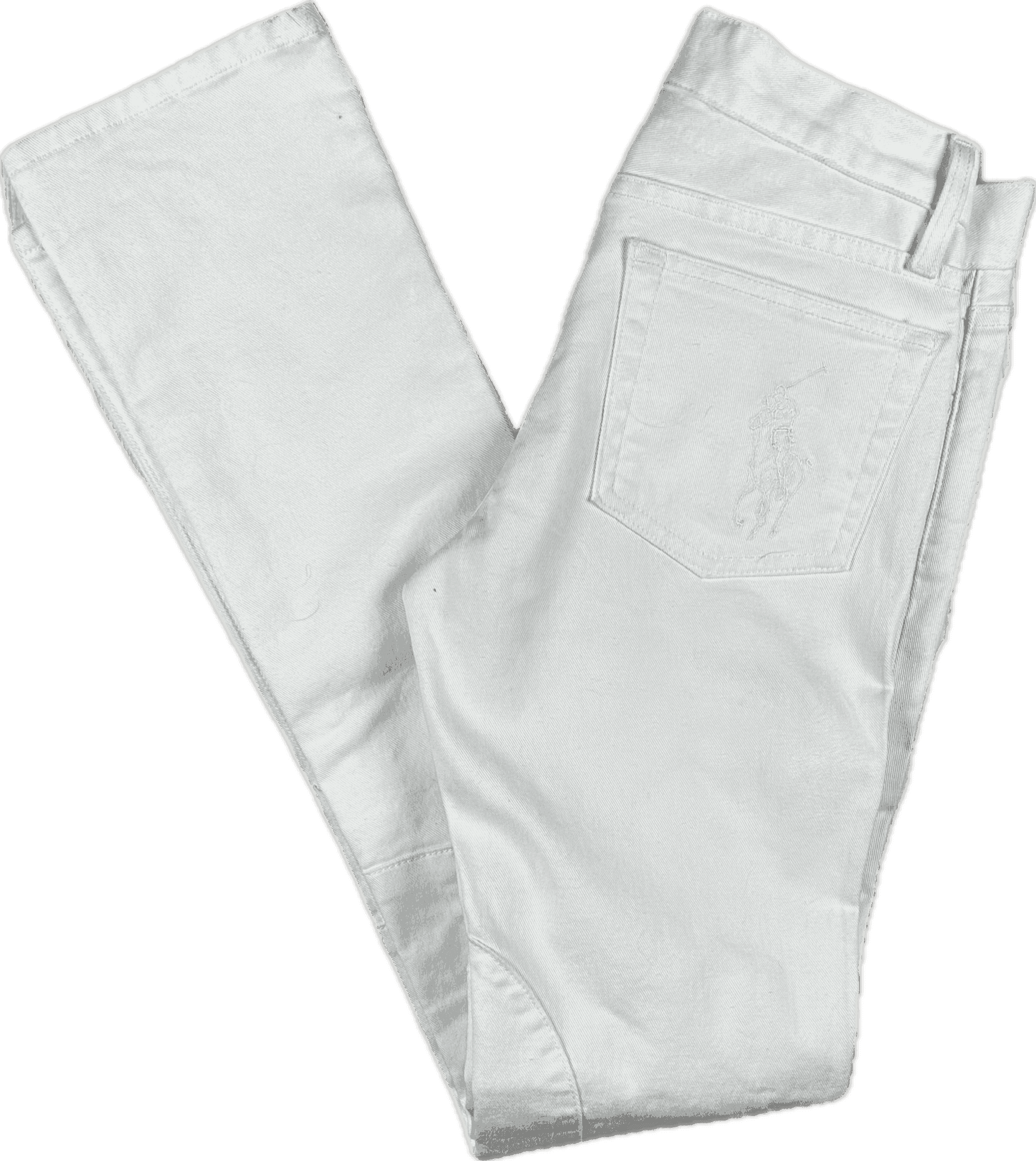 NWT-Ralph Lauren 'Black Label 888' White Denim Jeans - Size 27 — photo 4 of 8