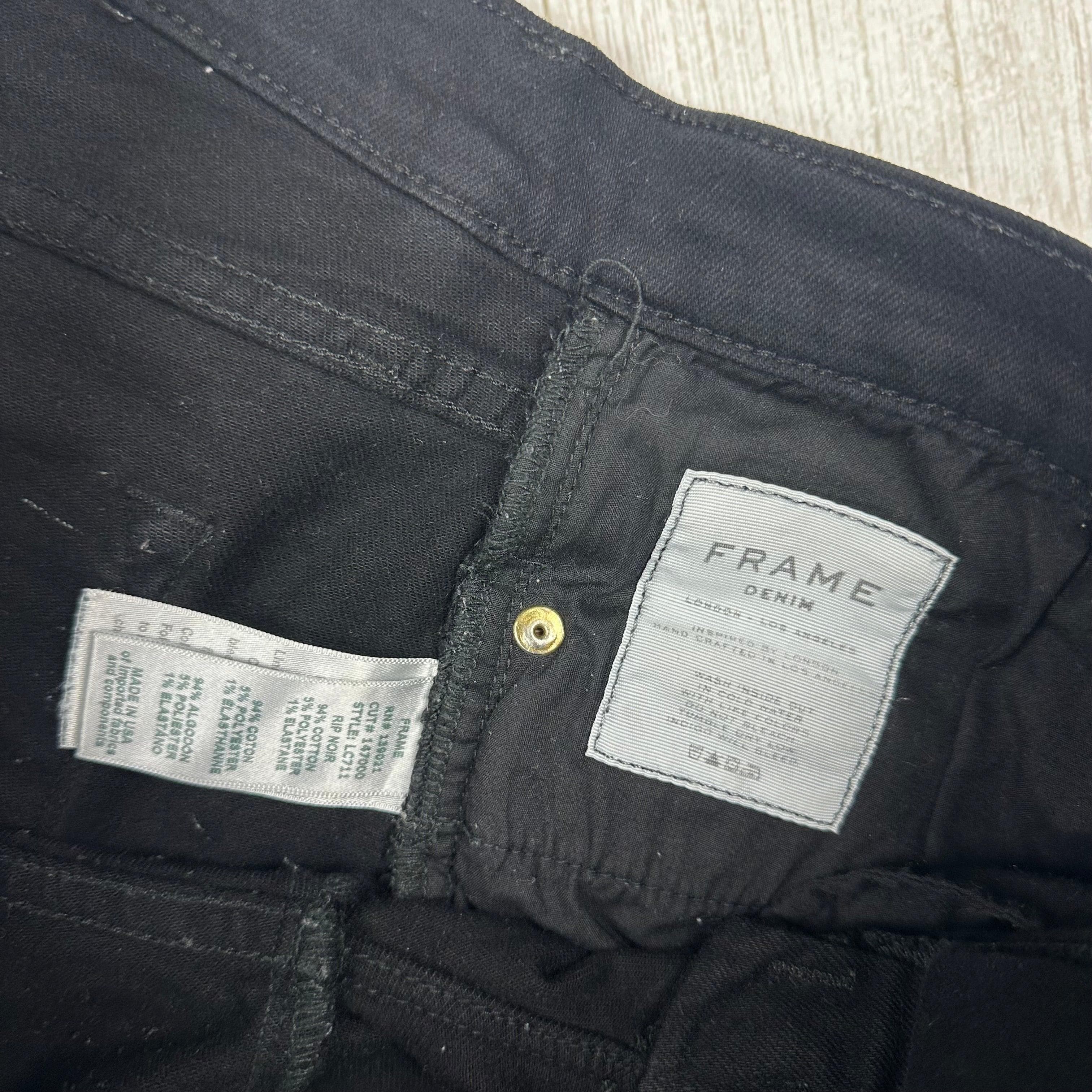 Frame Denim 'Le Cutoff' Black Denim - Size 28 — photo 4 of 5