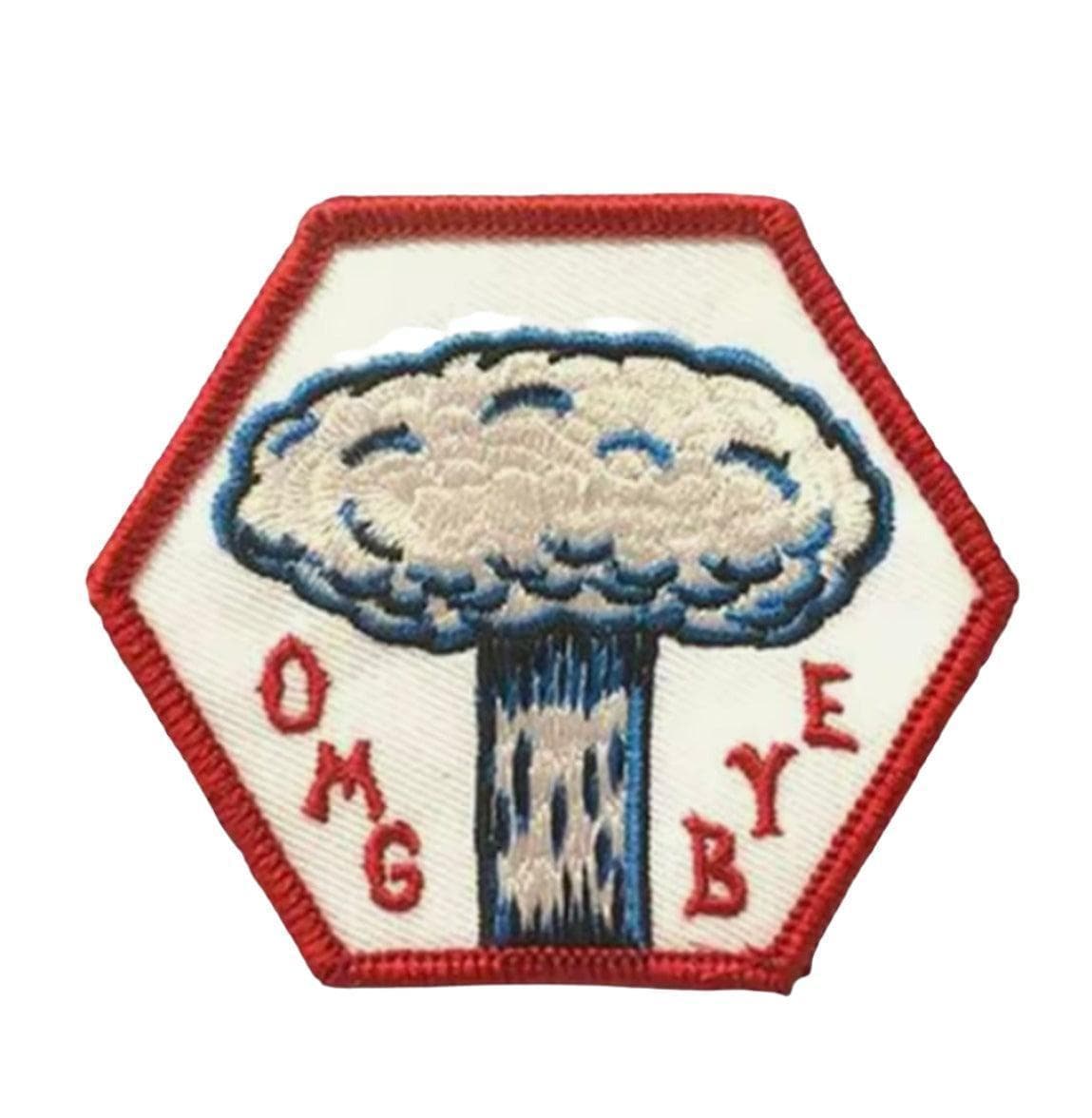 OMG Bye Nuclear Bomb- Embroidered Iron On Patch — photo 1 of 3