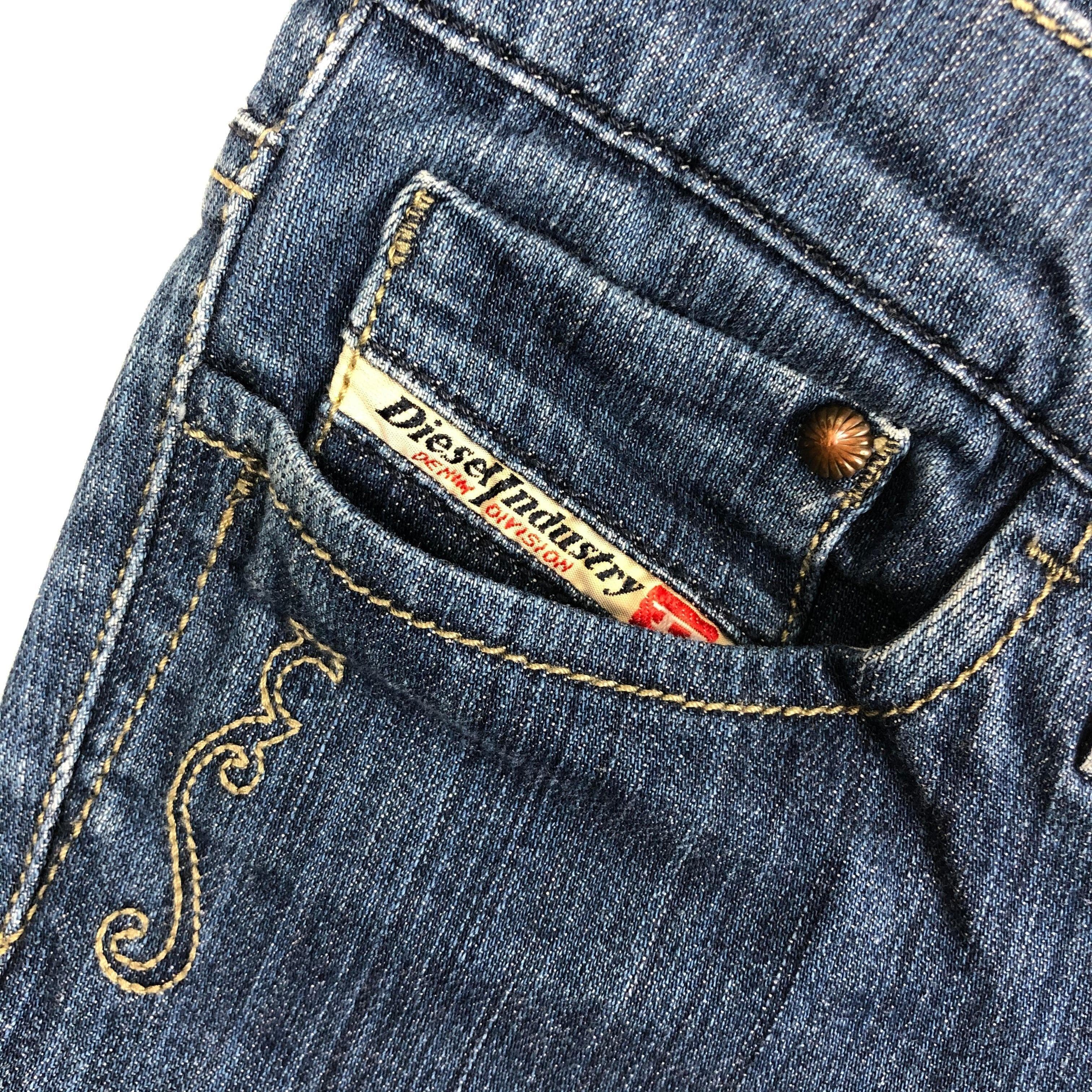 Diesel 'Liv' Slim Straight Embroidered Pocket Denim Jeans Size - 25/32 — photo 2 of 7