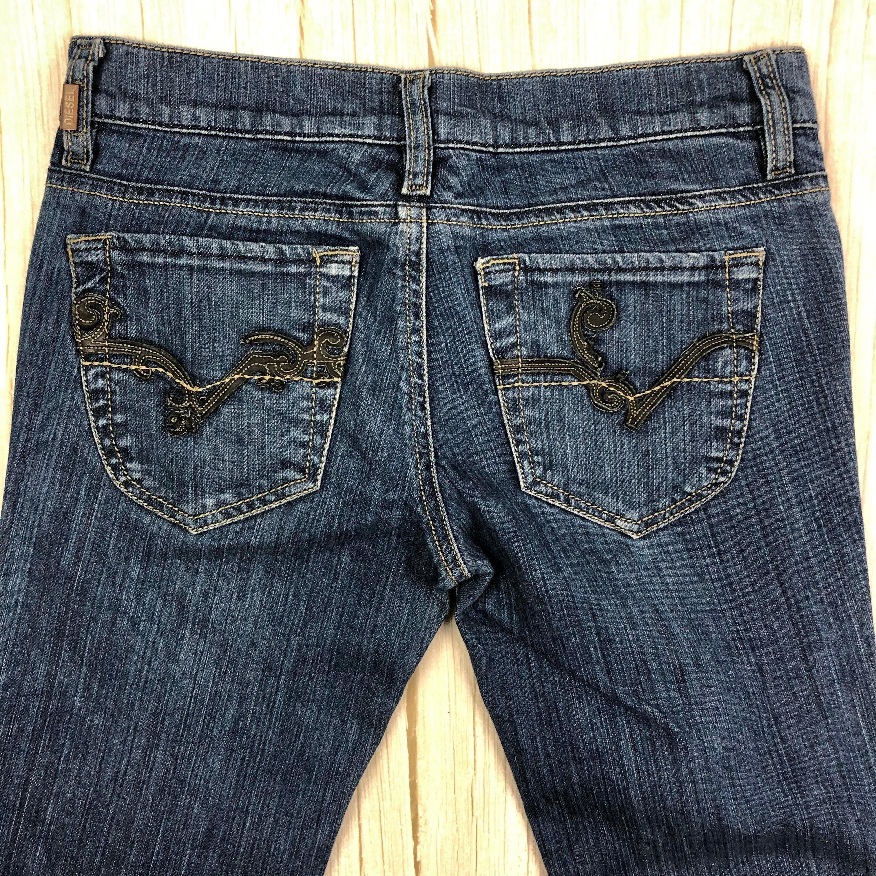 Diesel 'Liv' Slim Straight Embroidered Pocket Denim Jeans Size - 25/32 — photo 3 of 7