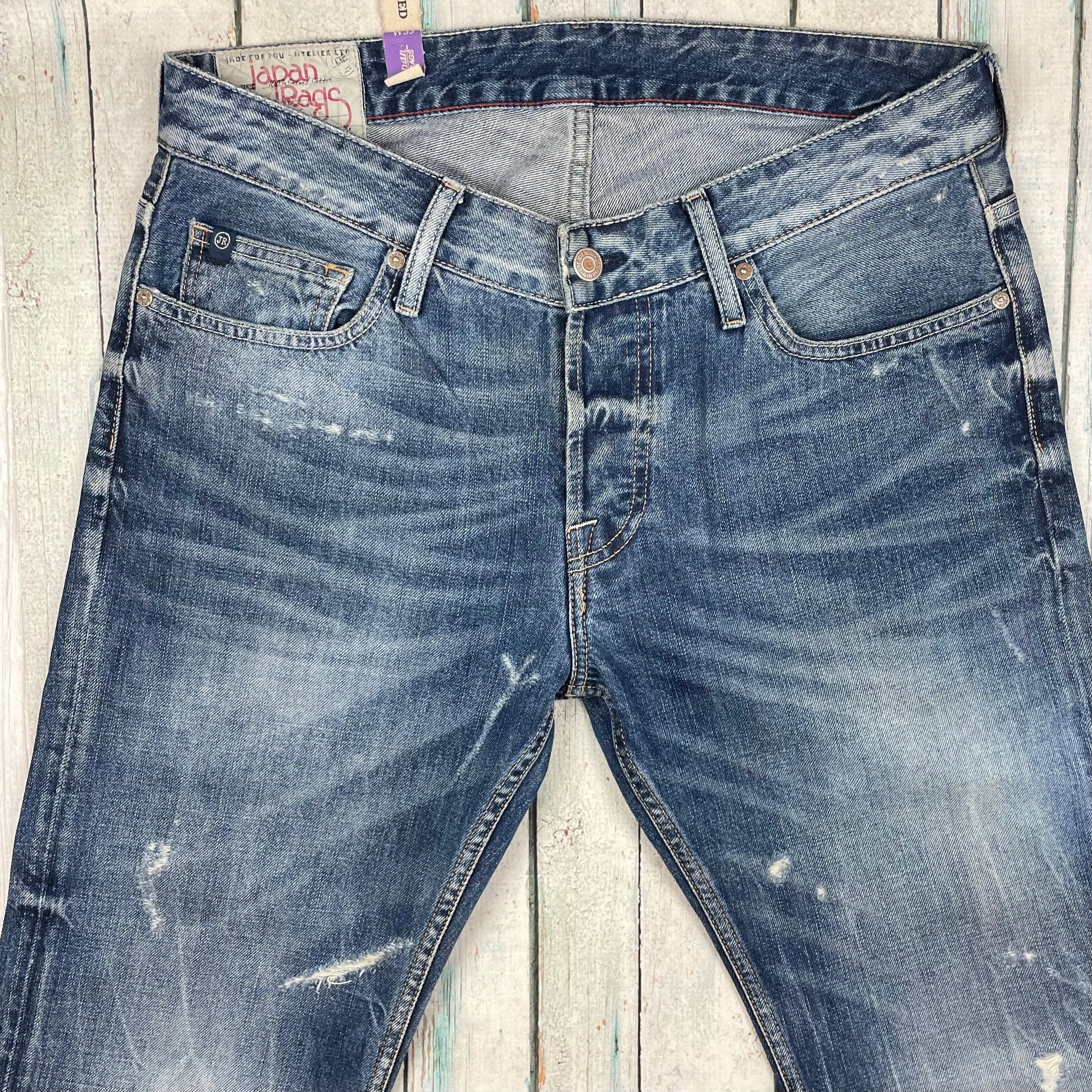 NEW- Japan Rags- H17 -611 Basic Jeans Wash WT82 Mens Jeans -Size 33 — photo 4 of 8