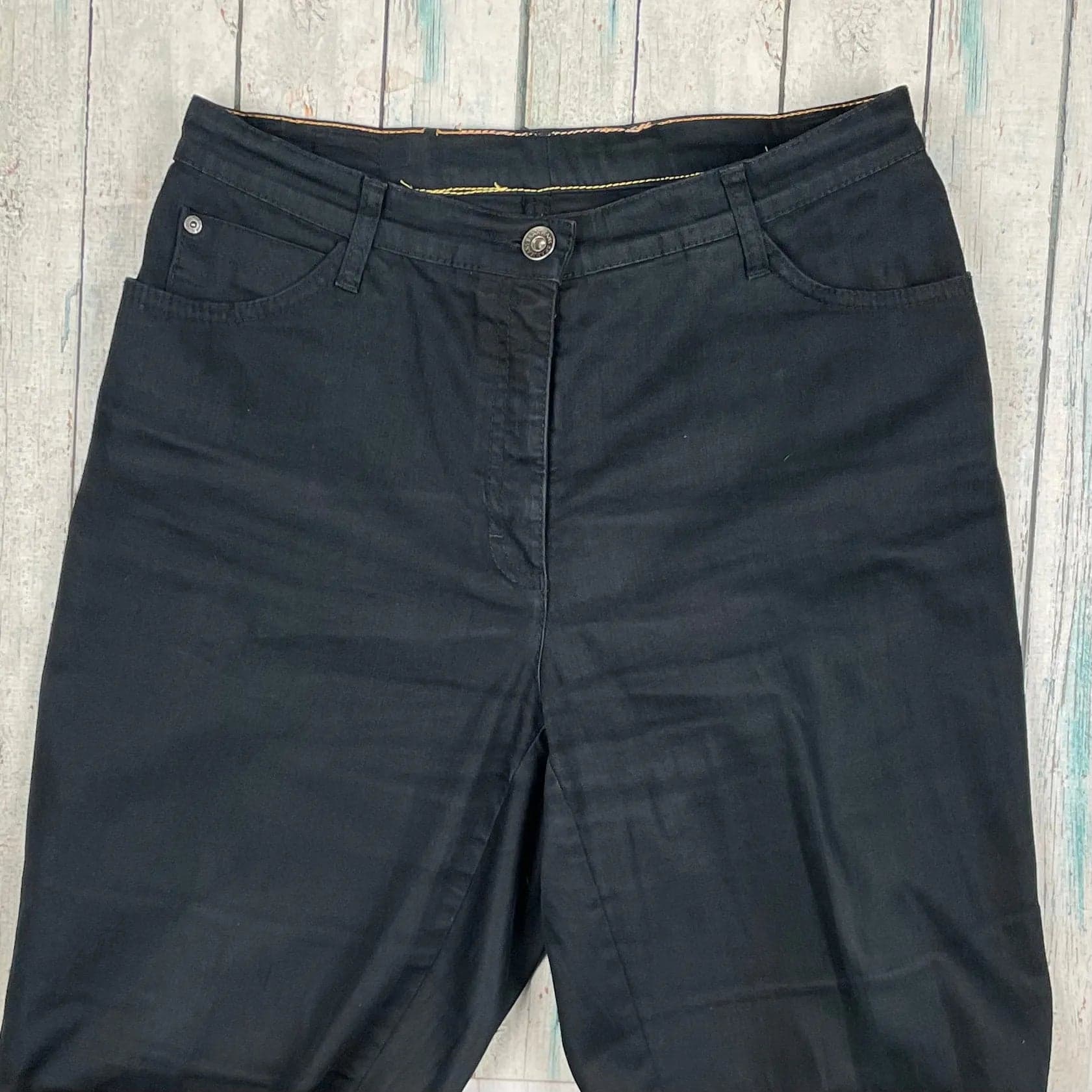 Brax Sport 'Carola' Black Straight Stretch Jeans - Size 34"or 16 — photo 3 of 7