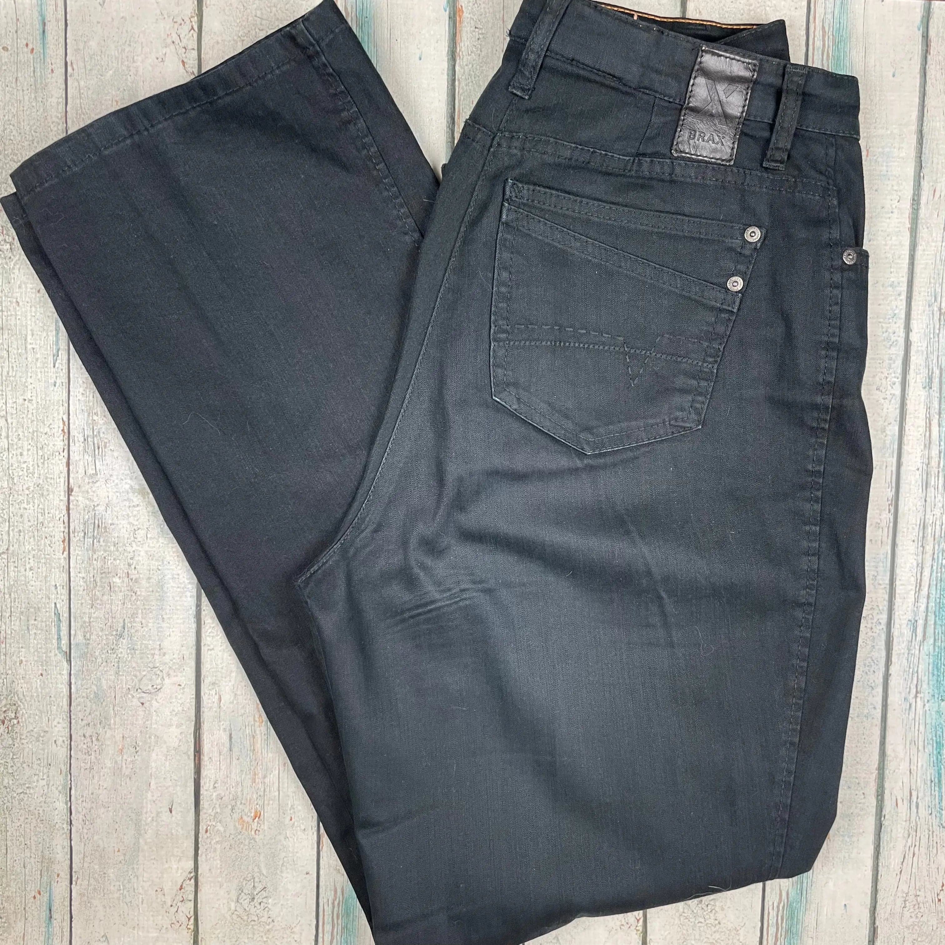 Brax Sport 'Carola' Black Straight Stretch Jeans - Size 34"or 16 — photo 6 of 7