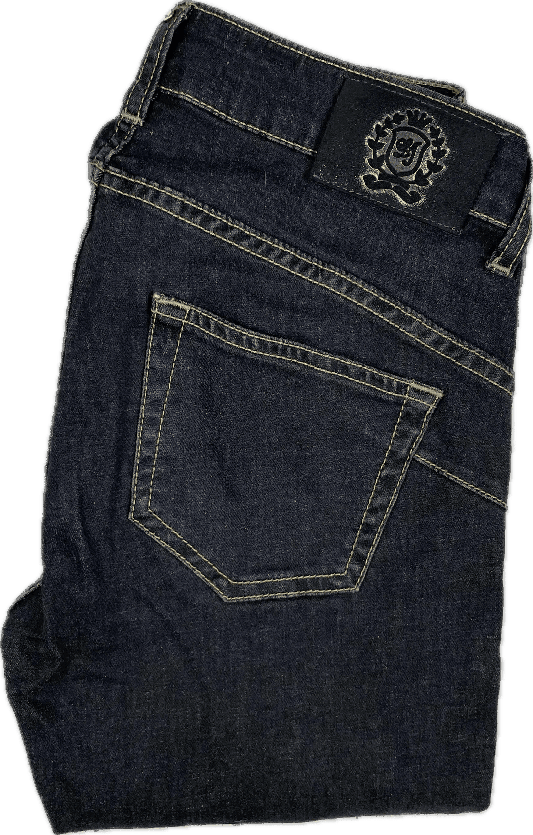 LUI-JO Italian Crystal Stud Charcoal Stretch Skinny Jeans -Size 26 — photo 2 of 7