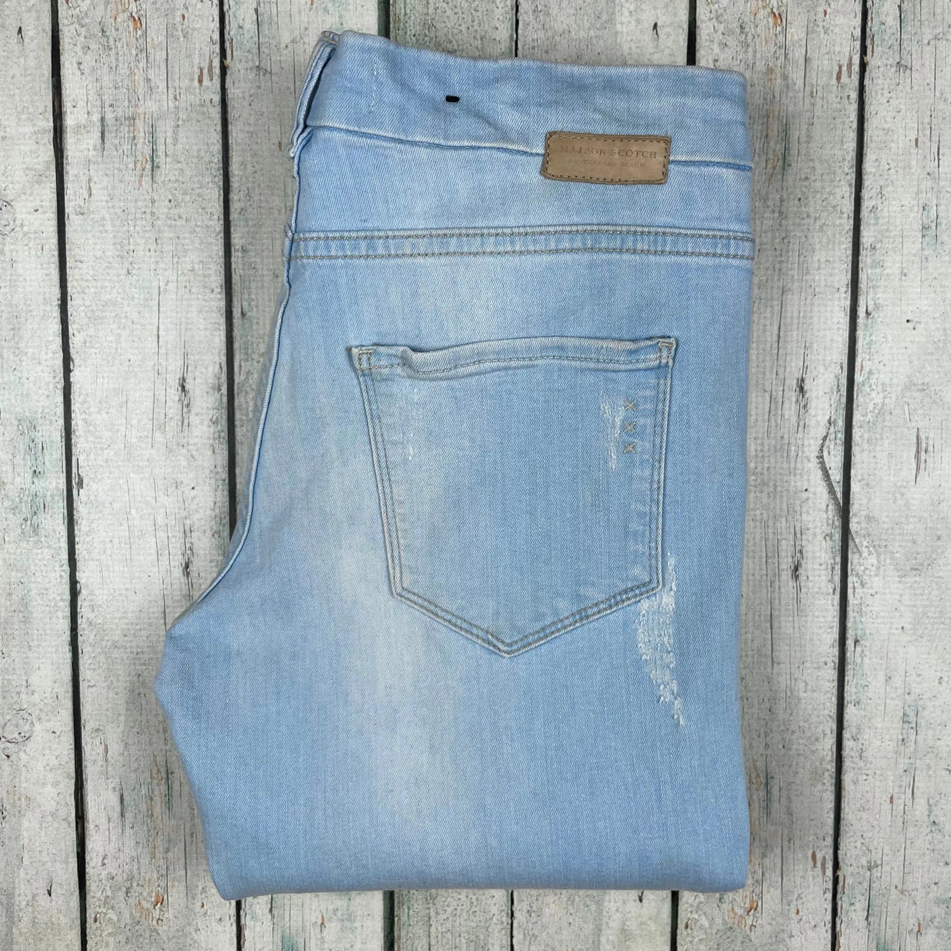 Maison Scotch 'La Parisienne' Distressed Denim Skinny Jeans - Size 28/32 — photo 6 of 7