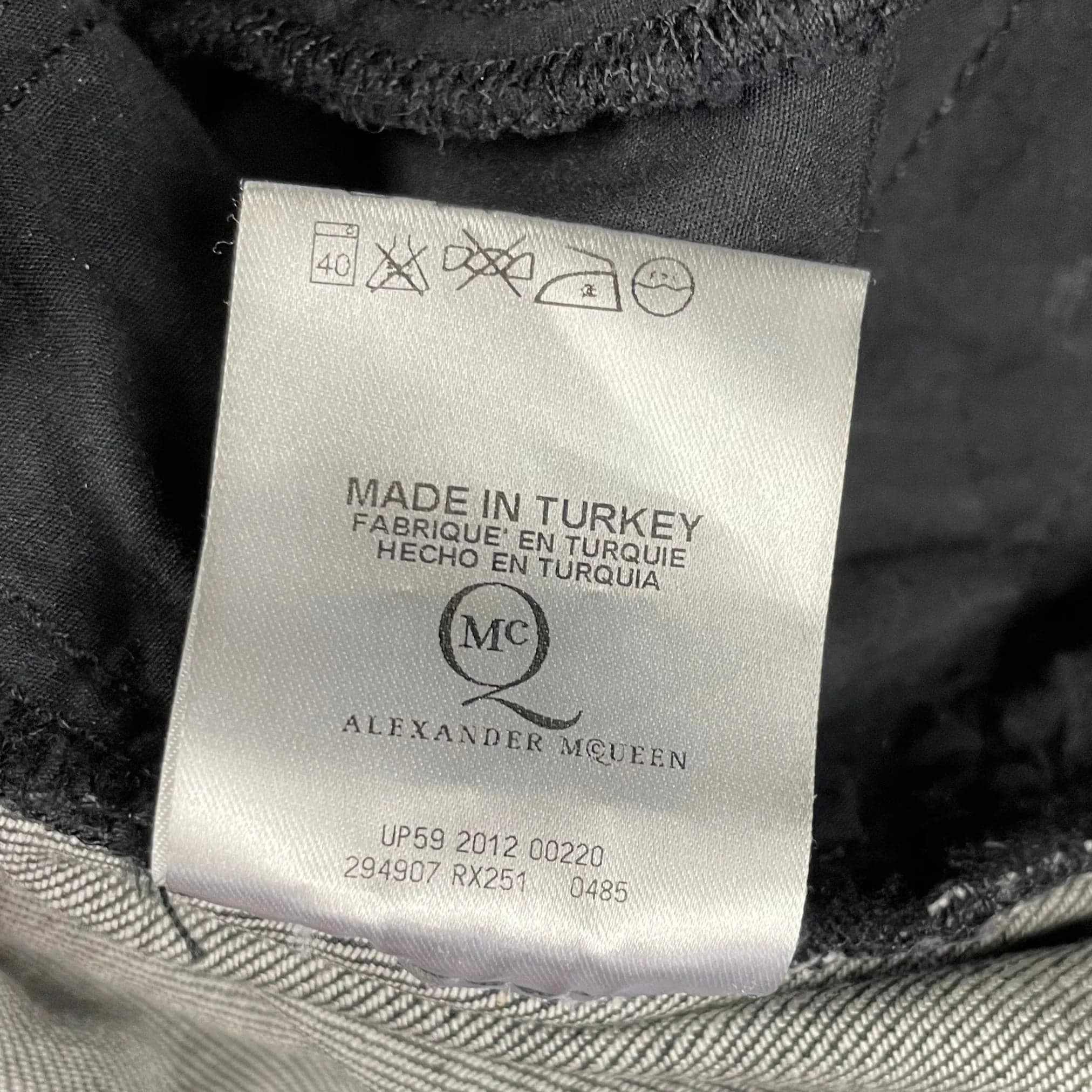 Alexander McQueen Ladies Moto Black Jeans - Size 26 — photo 7 of 10