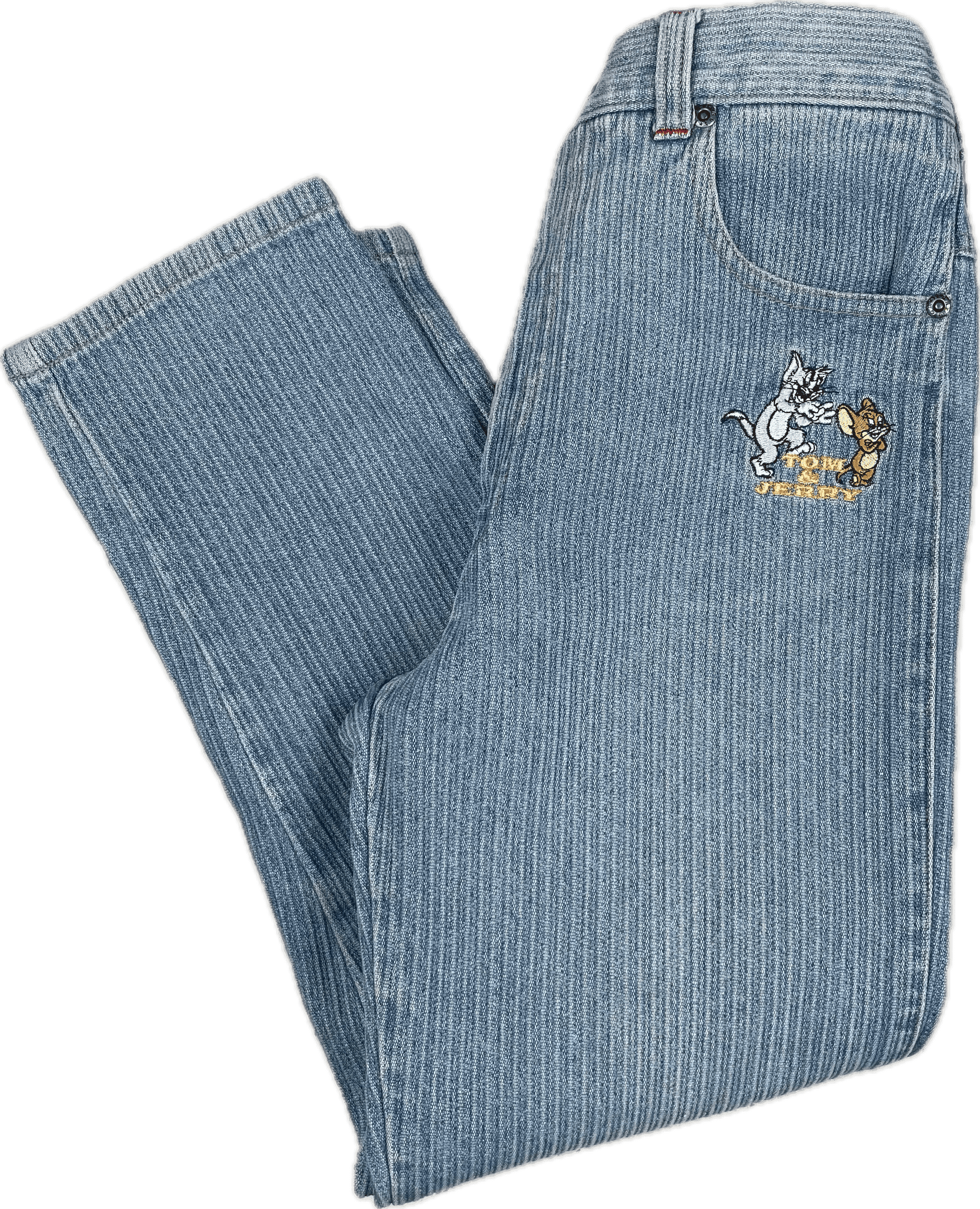 Vintage 90's Classic Kids 'Tom & Jerry' Denim Jeans - Suit Size- 9/10 — photo 1 of 9