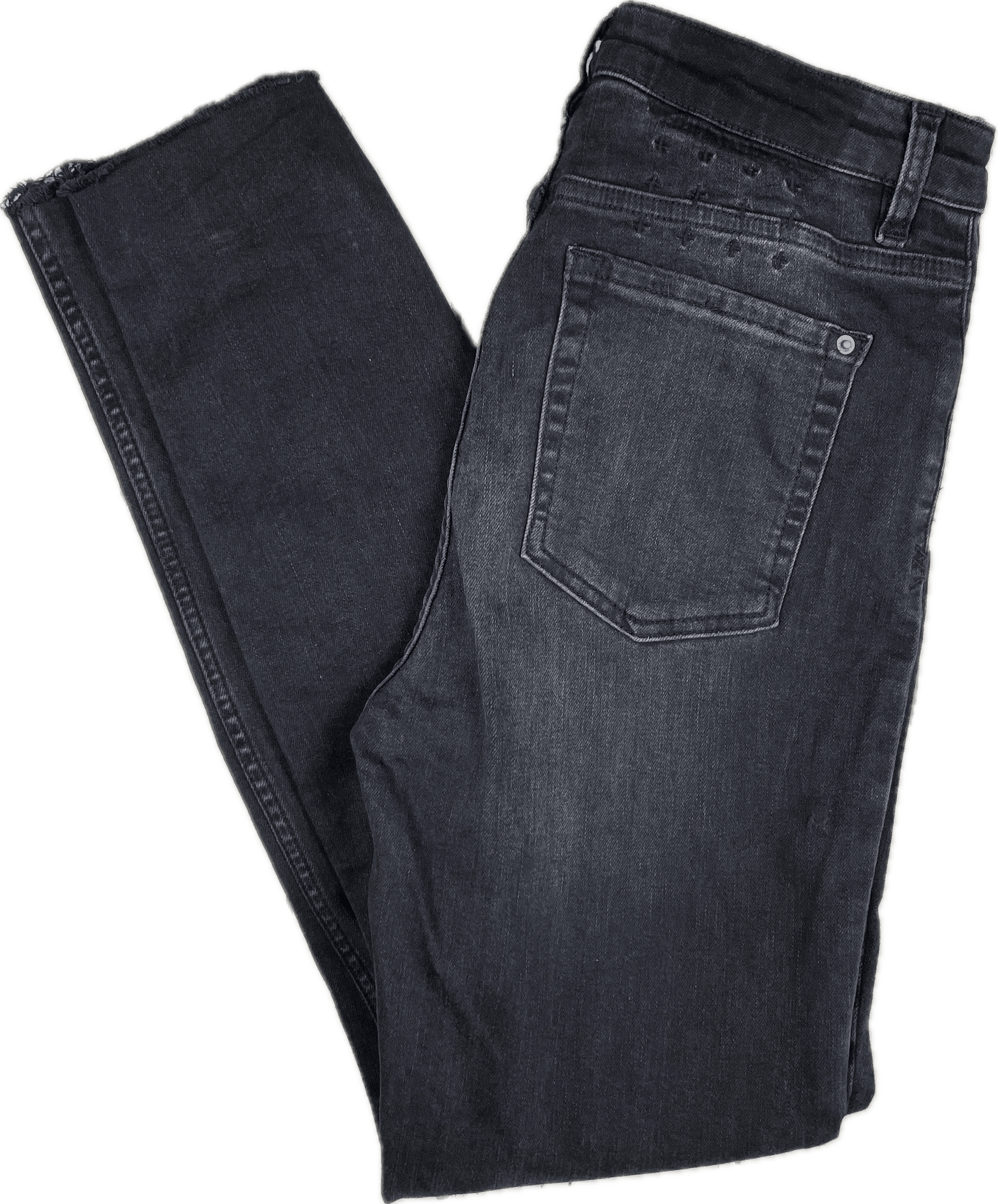Ksubi Washed Black Busted Knee Skinny Leg Jeans- Size 30" — photo 1 of 7