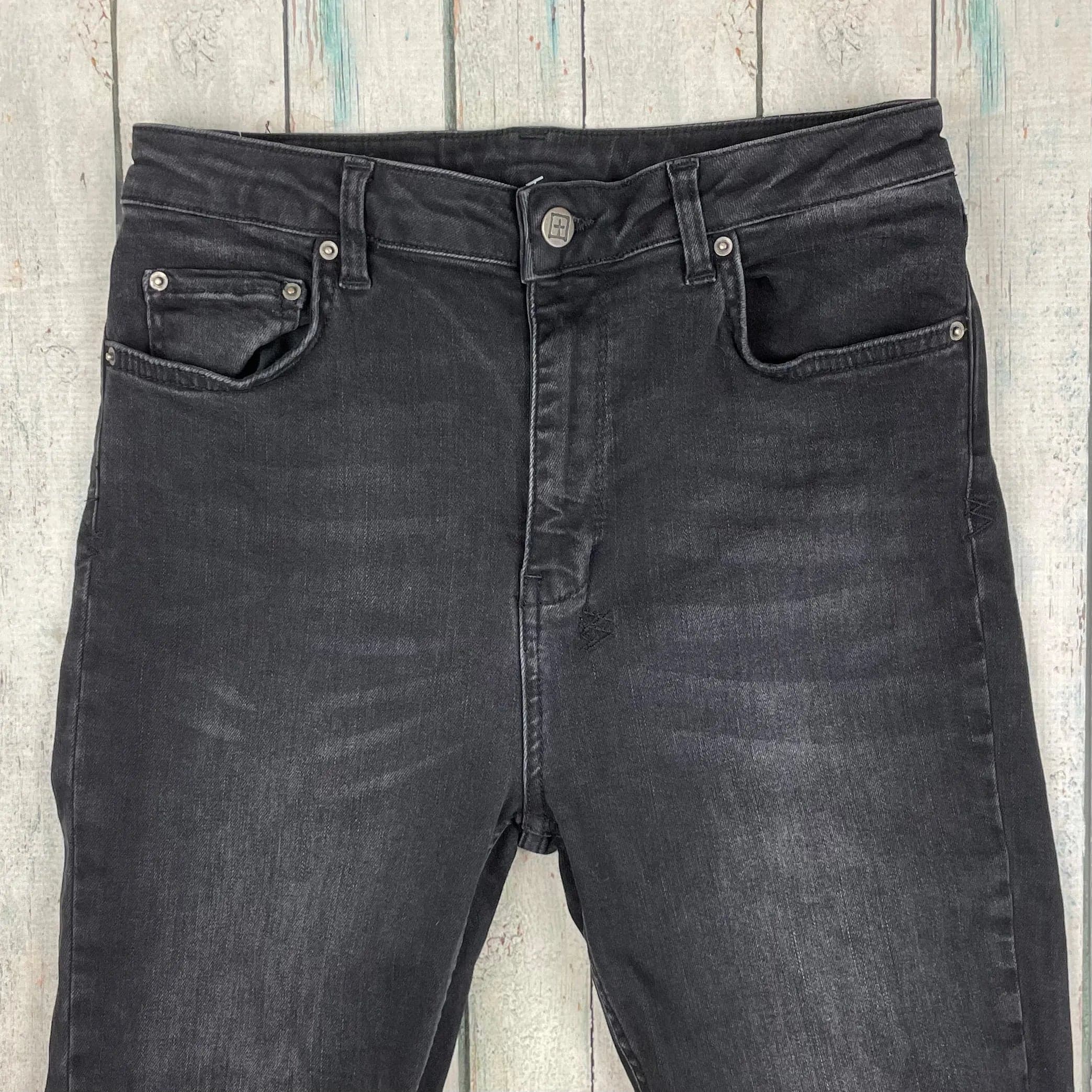 Ksubi Washed Black Busted Knee Skinny Leg Jeans- Size 30" — photo 3 of 7