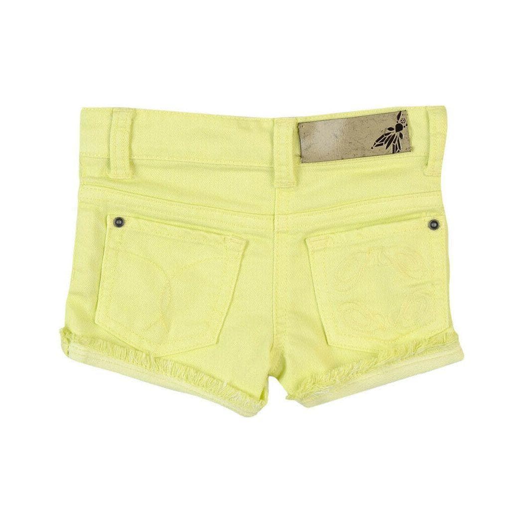 NWT - Patrizia Pepe Firenze Logo Pocket Neon Denim Shorts- Size 6M — photo 2 of 2