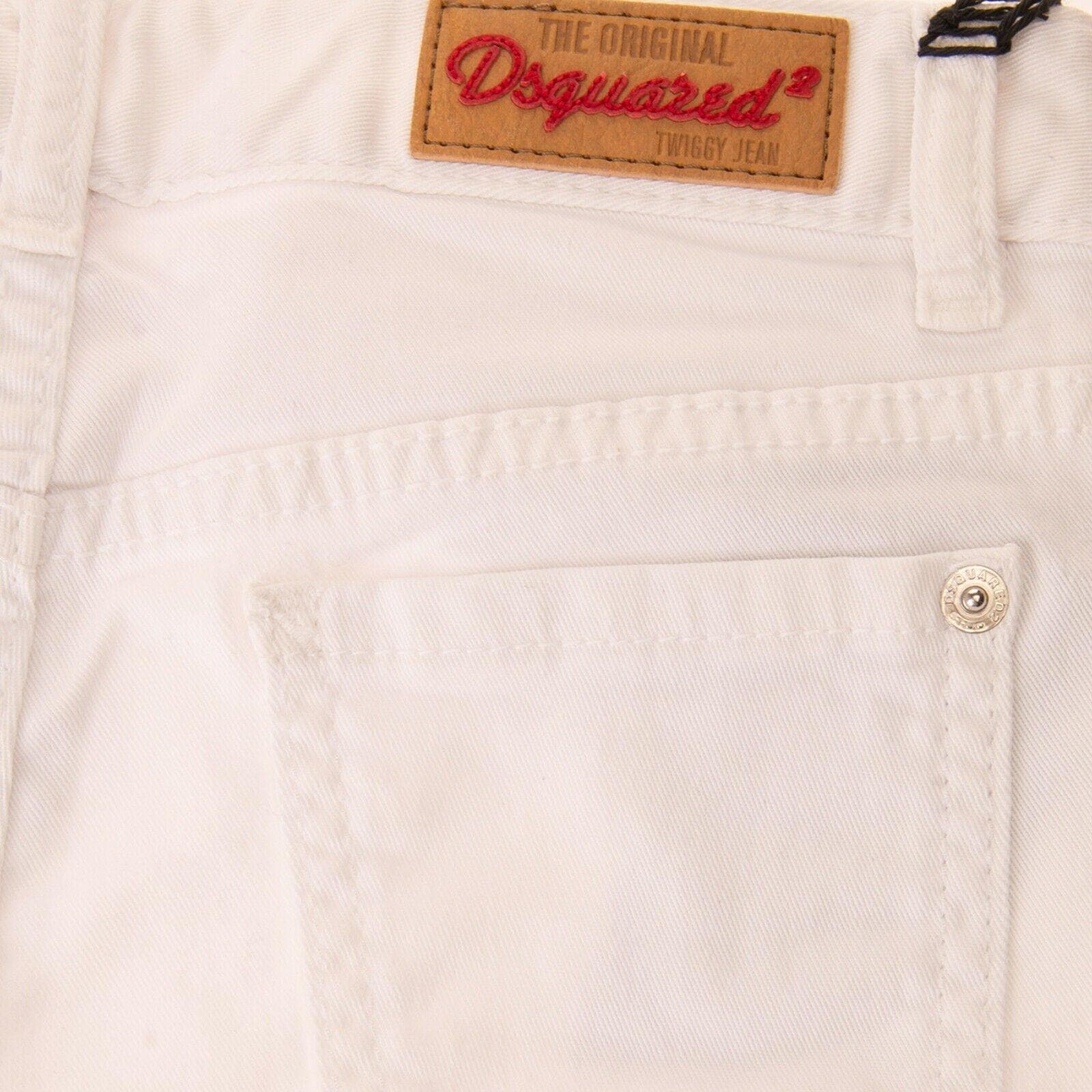 NWT - DSQUARED2 Girls White Skinny 'Twiggy' Jeans - Size 8Y — photo 3 of 6