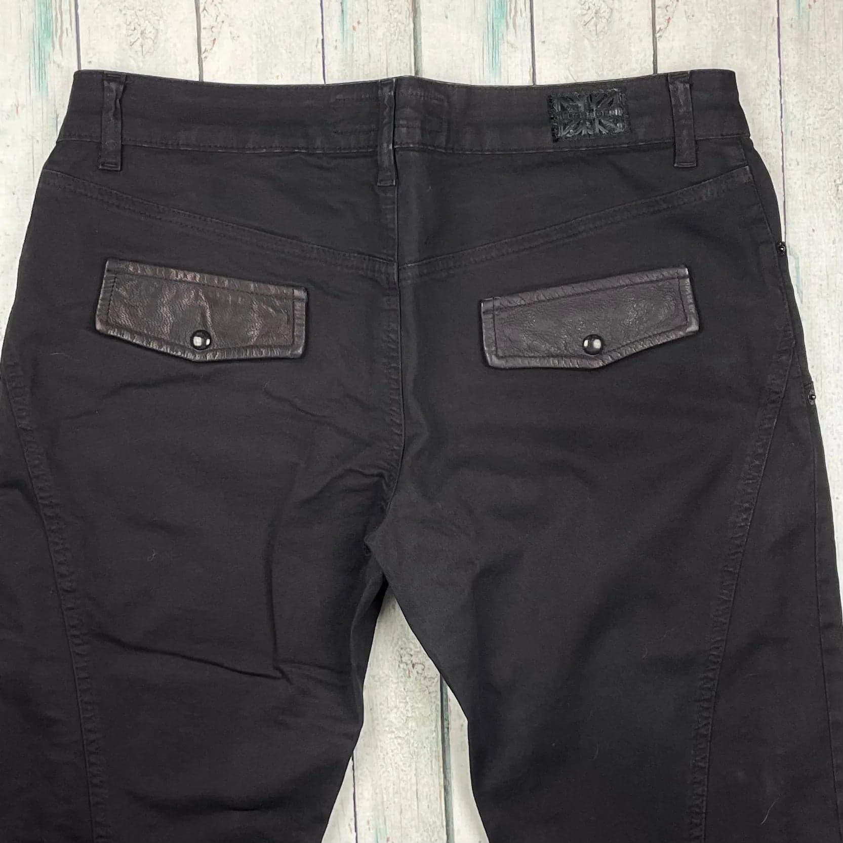 NEW- John Richmond Black Slim Straight fit Jeans- Size 33 — photo 3 of 6