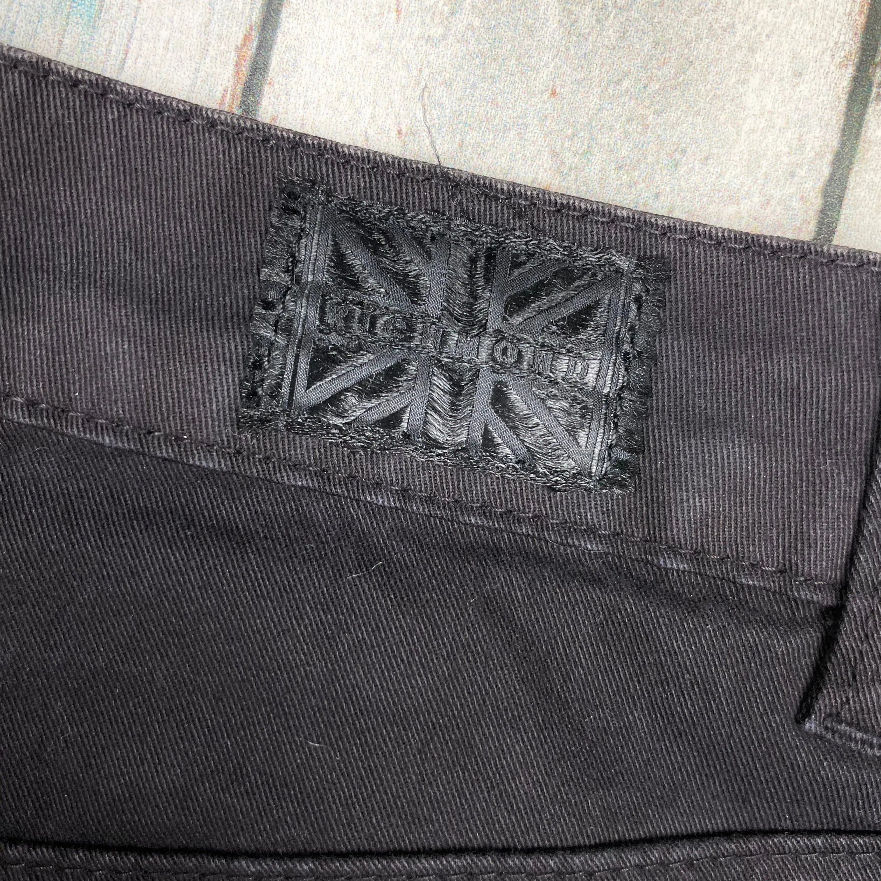 NEW- John Richmond Black Slim Straight fit Jeans- Size 33 — photo 5 of 6