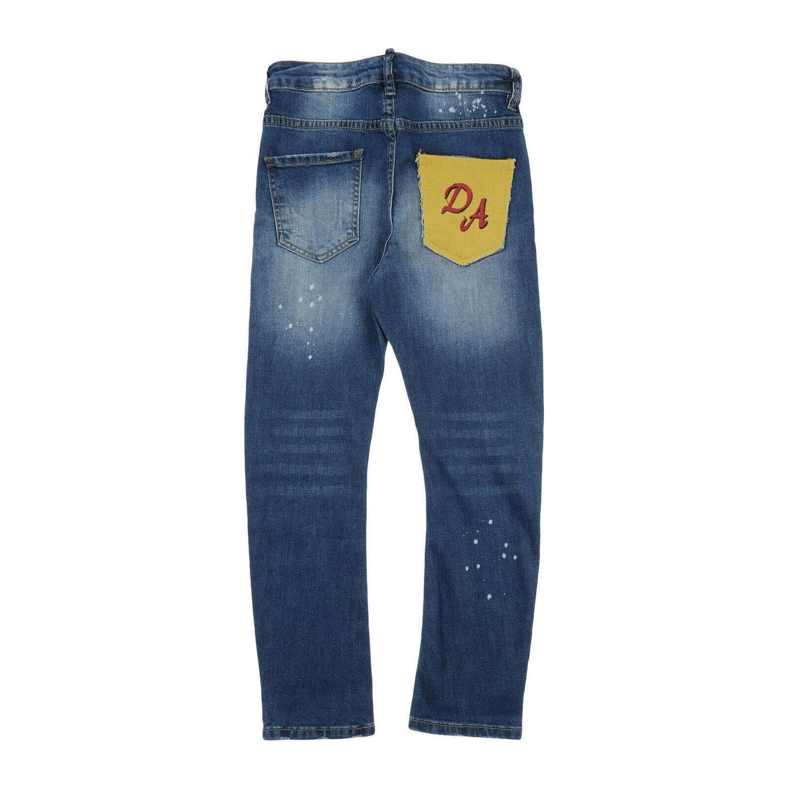 NWT -Daniiele Alessandrini Italian Logo Pocket Distressed Jeans - Size 16Y — photo 1 of 2