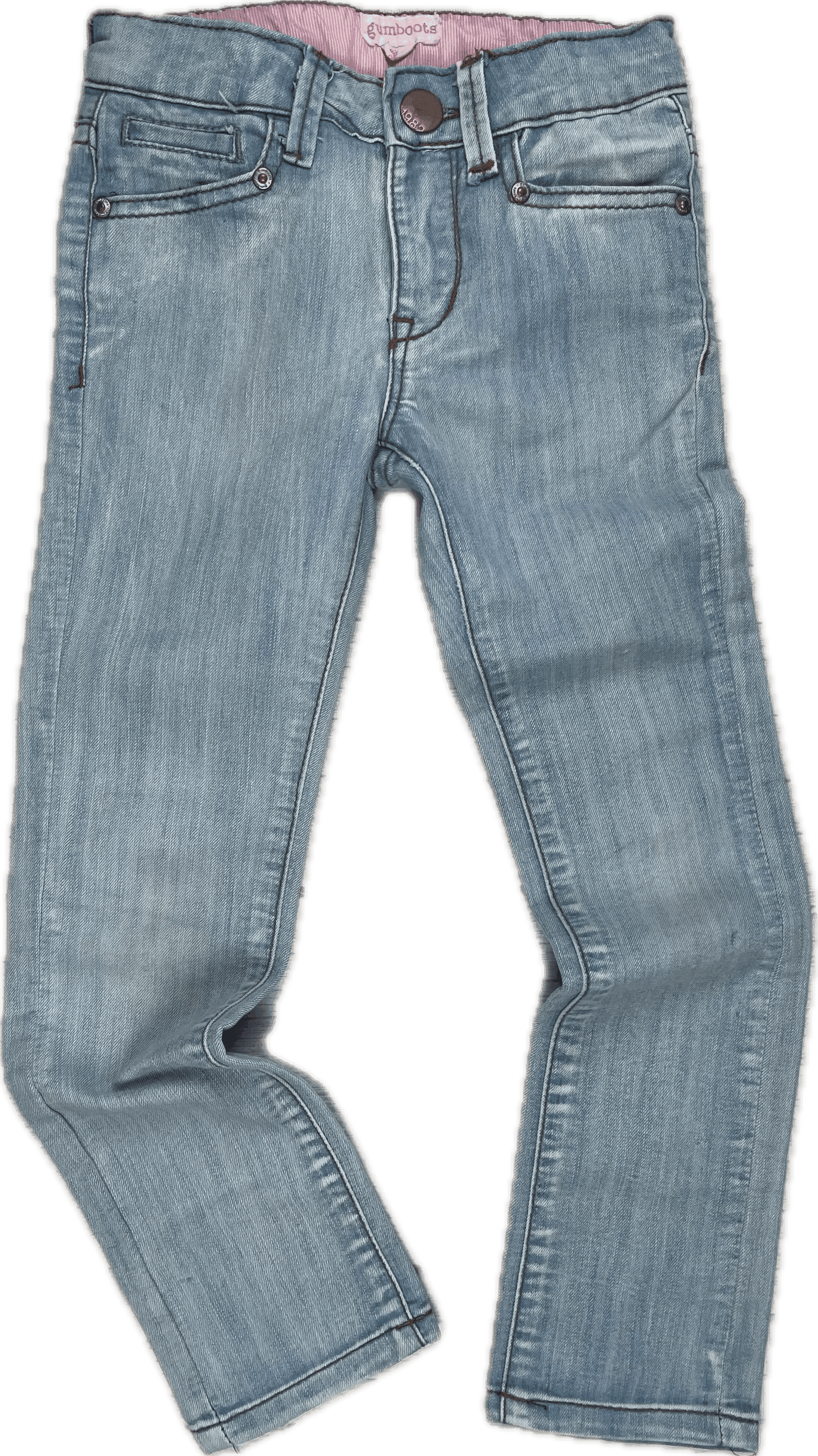 Gumboots Kids Light Wash Slim Straight Jeans - Size 6/7Y — photo 1 of 5
