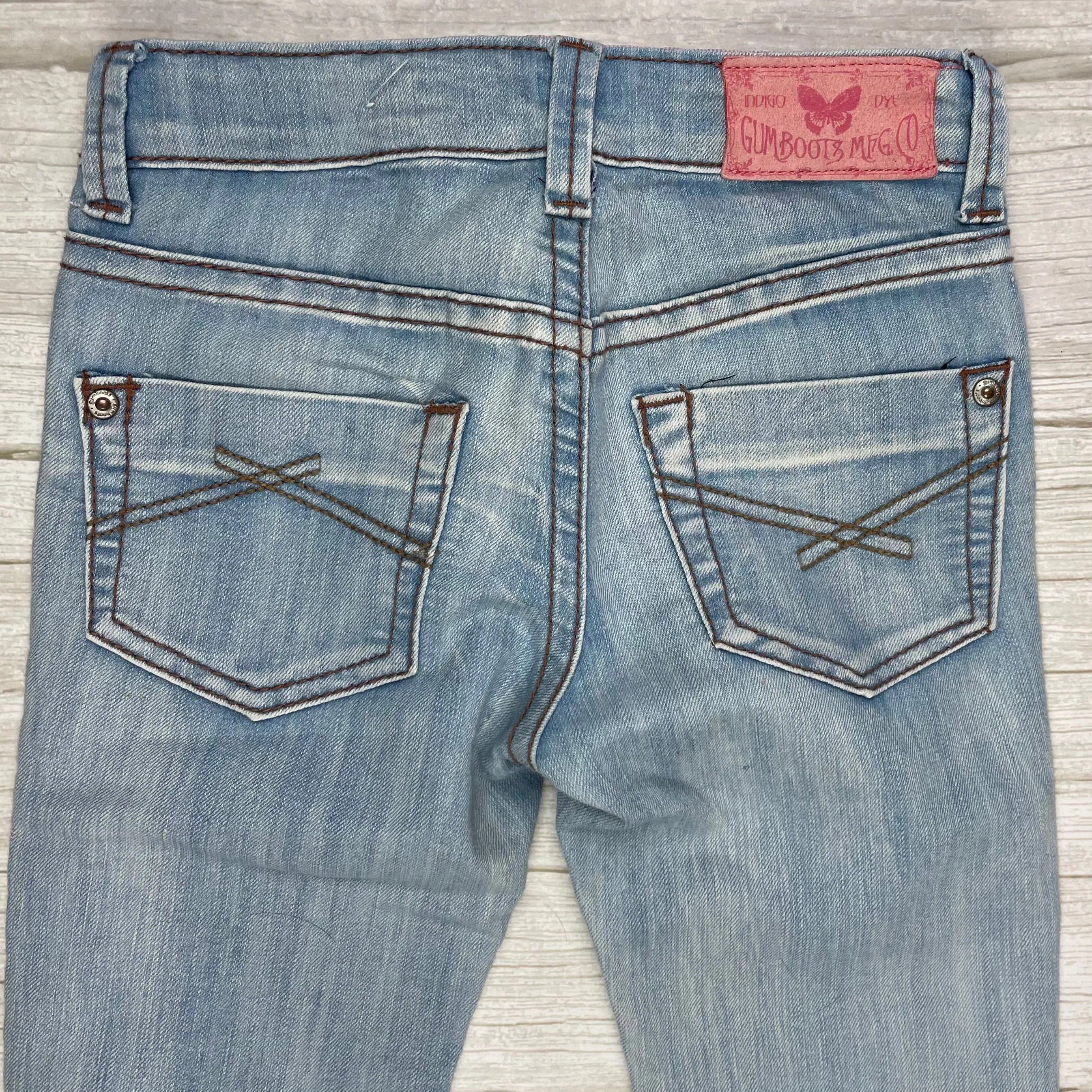 Gumboots Kids Light Wash Slim Straight Jeans - Size 6/7Y — photo 3 of 5