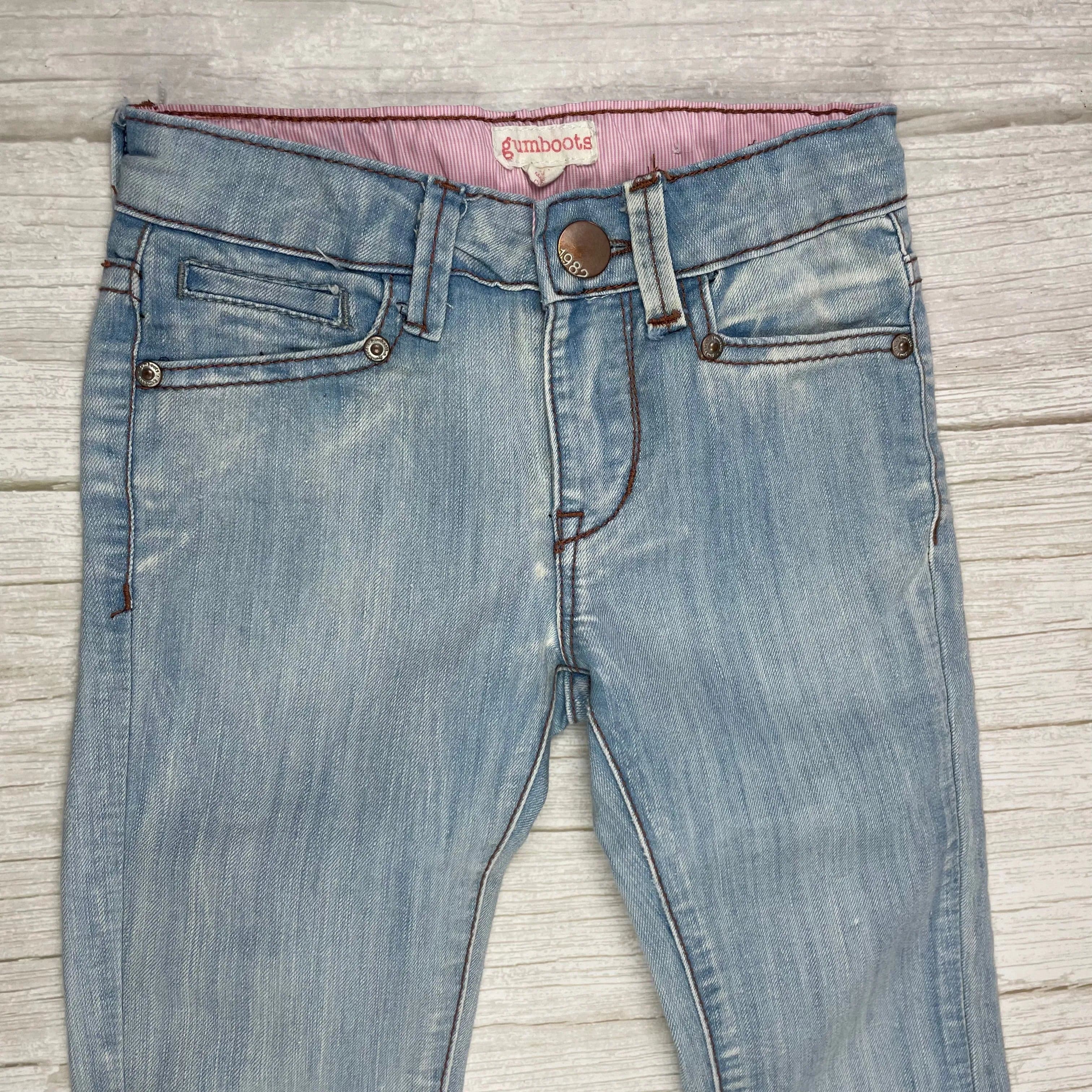 Gumboots Kids Light Wash Slim Straight Jeans - Size 6/7Y — photo 4 of 5
