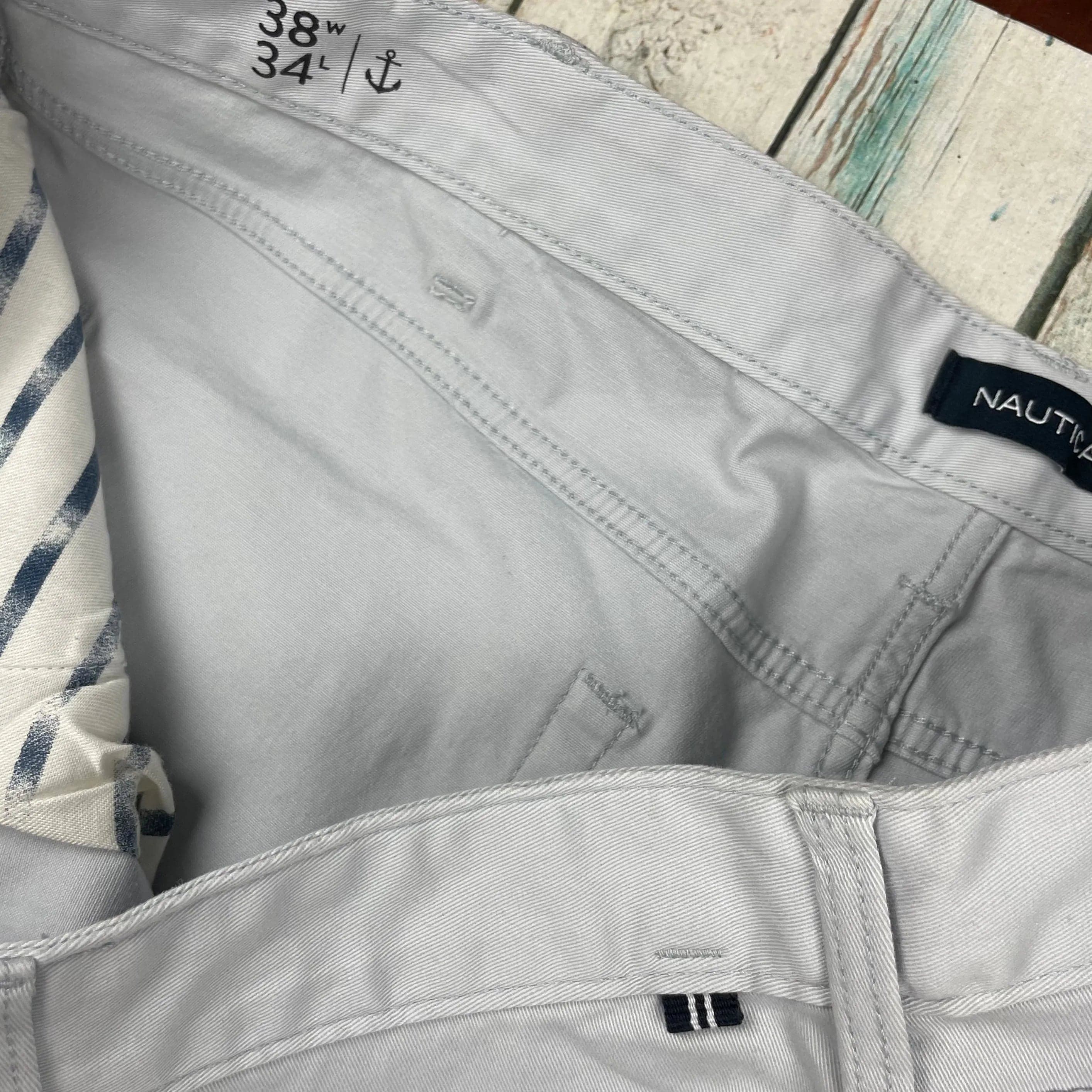 Nautica Mens Classic Slim Fit Stretch Grey Jeans- Size 38/34 — photo 5 of 8