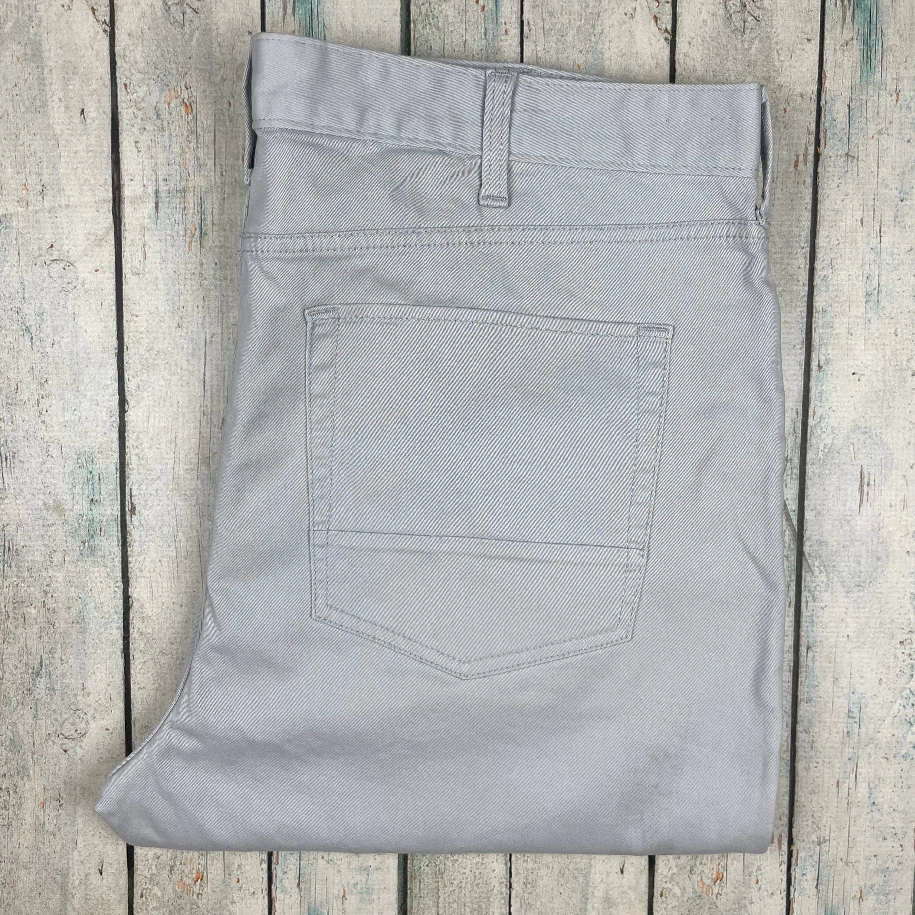Nautica Mens Classic Slim Fit Stretch Grey Jeans- Size 38/34 — photo 6 of 8