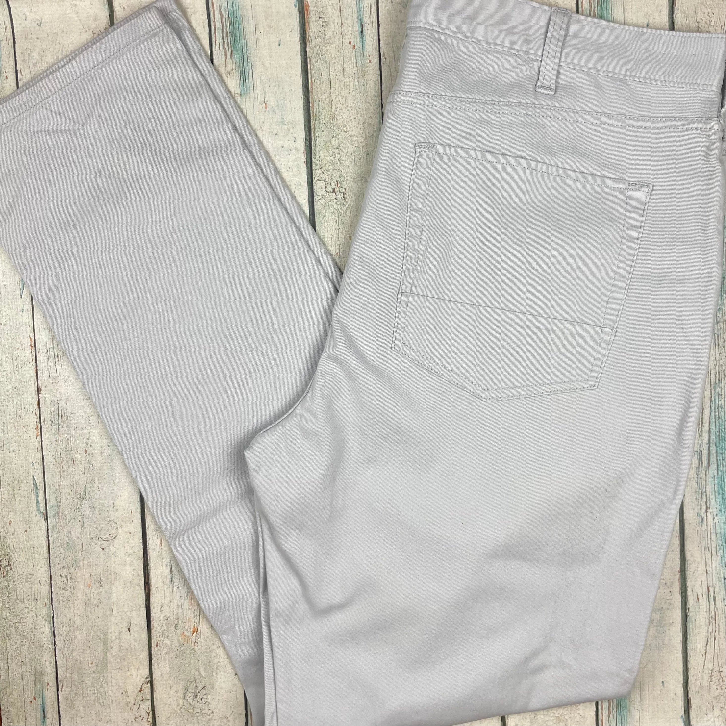 Nautica Mens Classic Slim Fit Stretch Grey Jeans- Size 38/34 — photo 7 of 8