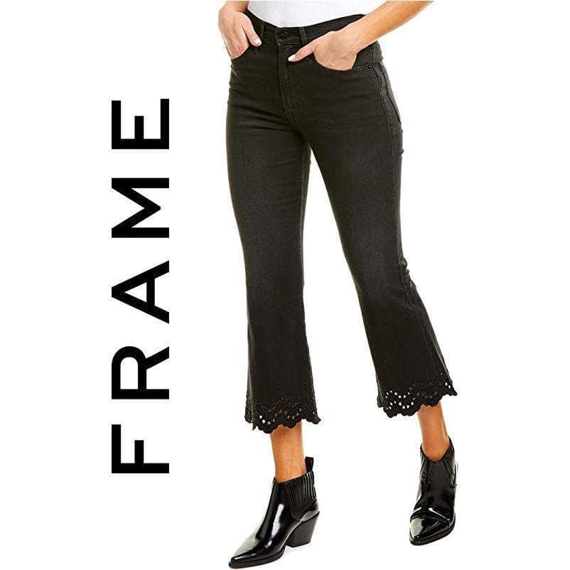 NWT- Frame Denim 'Lacey' Crop Flare Jeans RRP $395 -Size 25 — photo 1 of 7