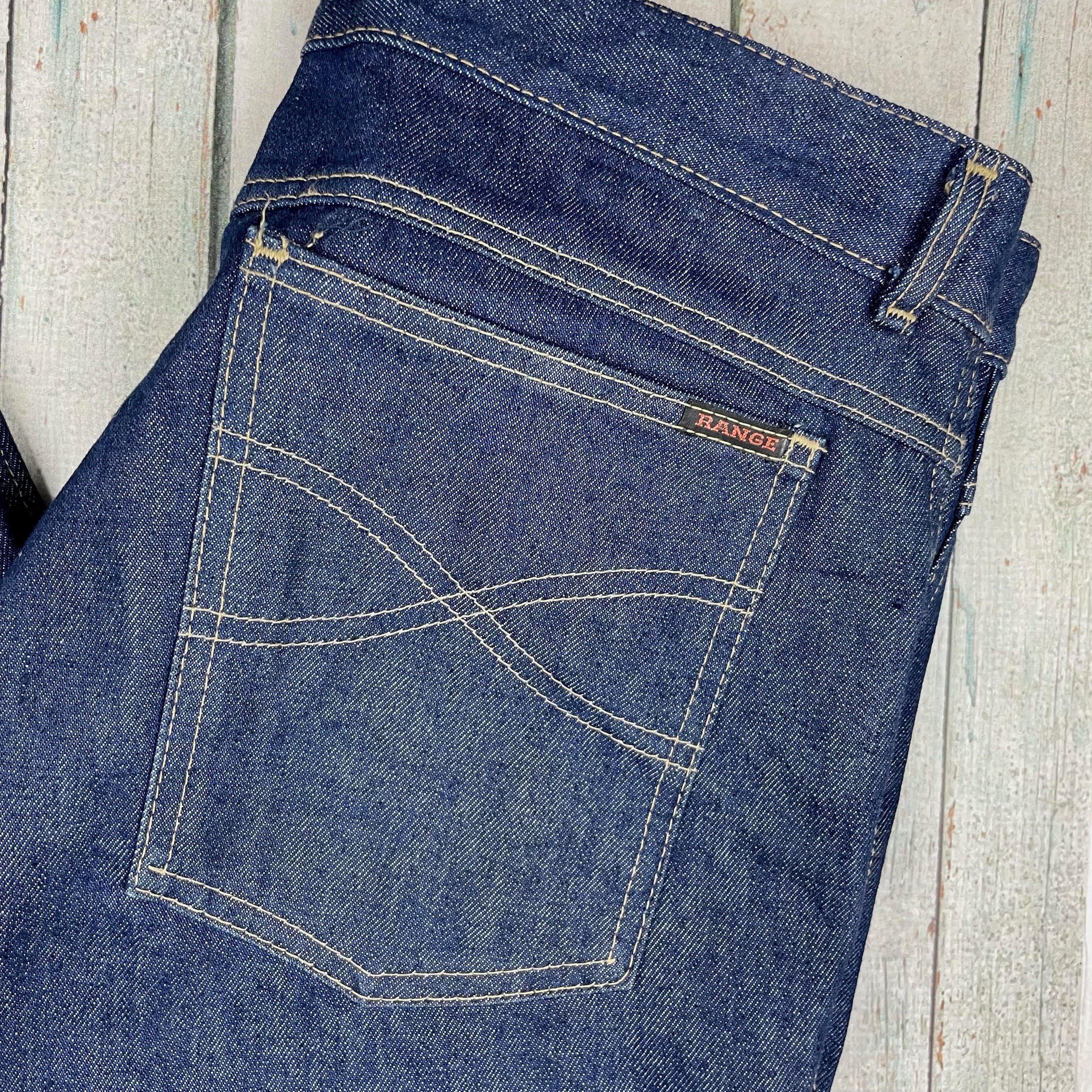Vintage 1980's 'Range' Australian Made Straight Denim Jeans - Size 34 — photo 2 of 6