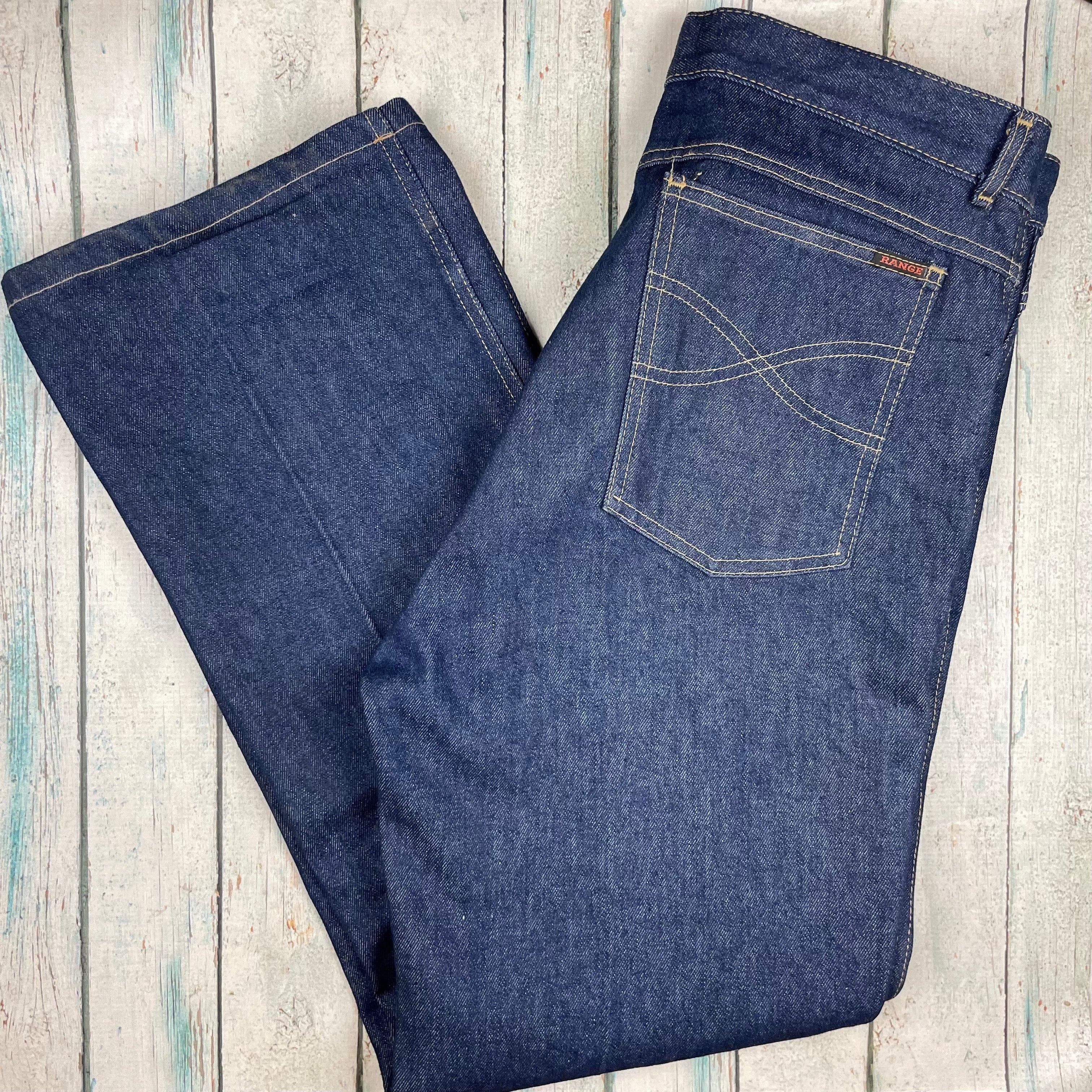 Vintage 1980's 'Range' Australian Made Straight Denim Jeans - Size 34 — photo 5 of 6