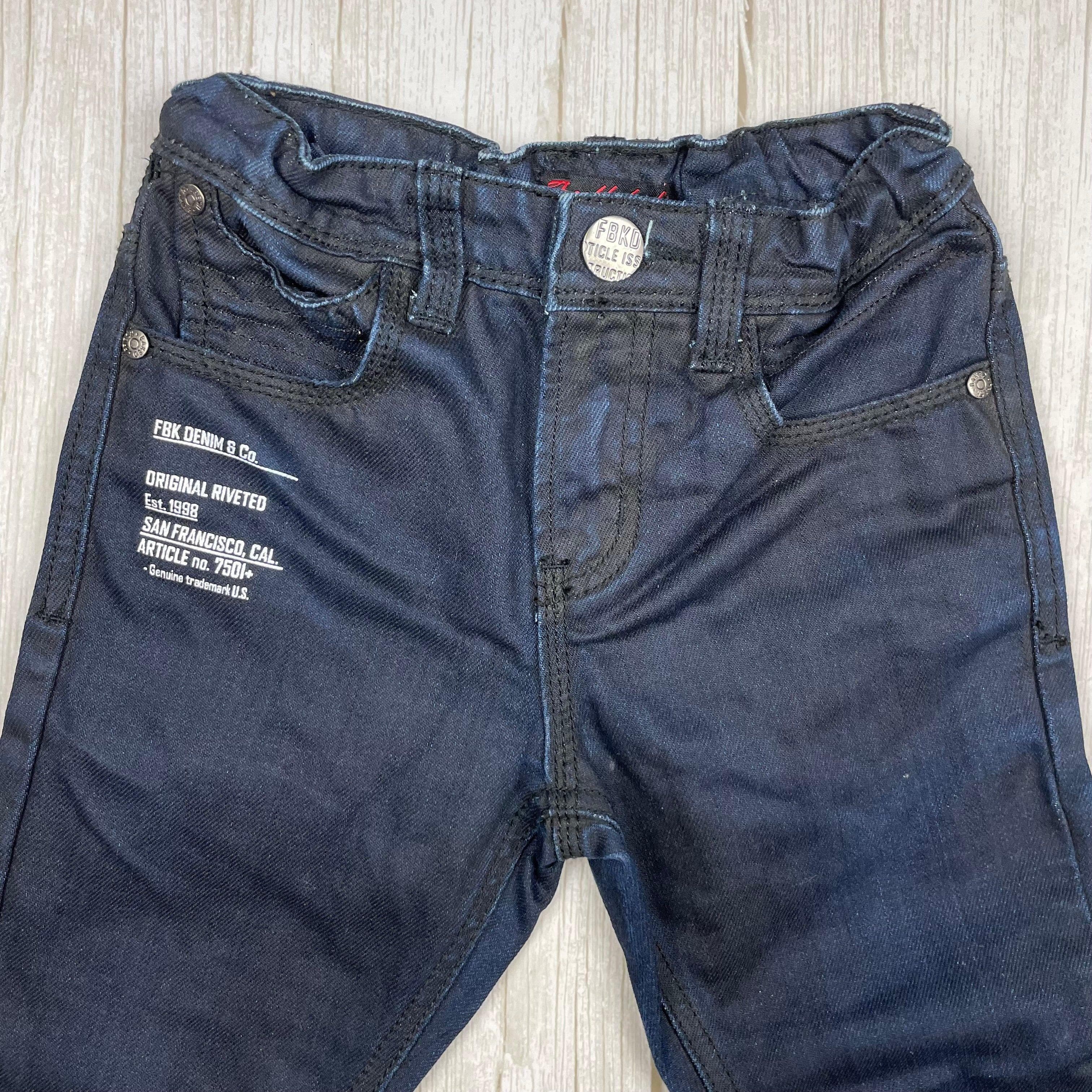 Fresh Baked Slim Straight Boys Logo Jeans - Size 5 — photo 3 of 7