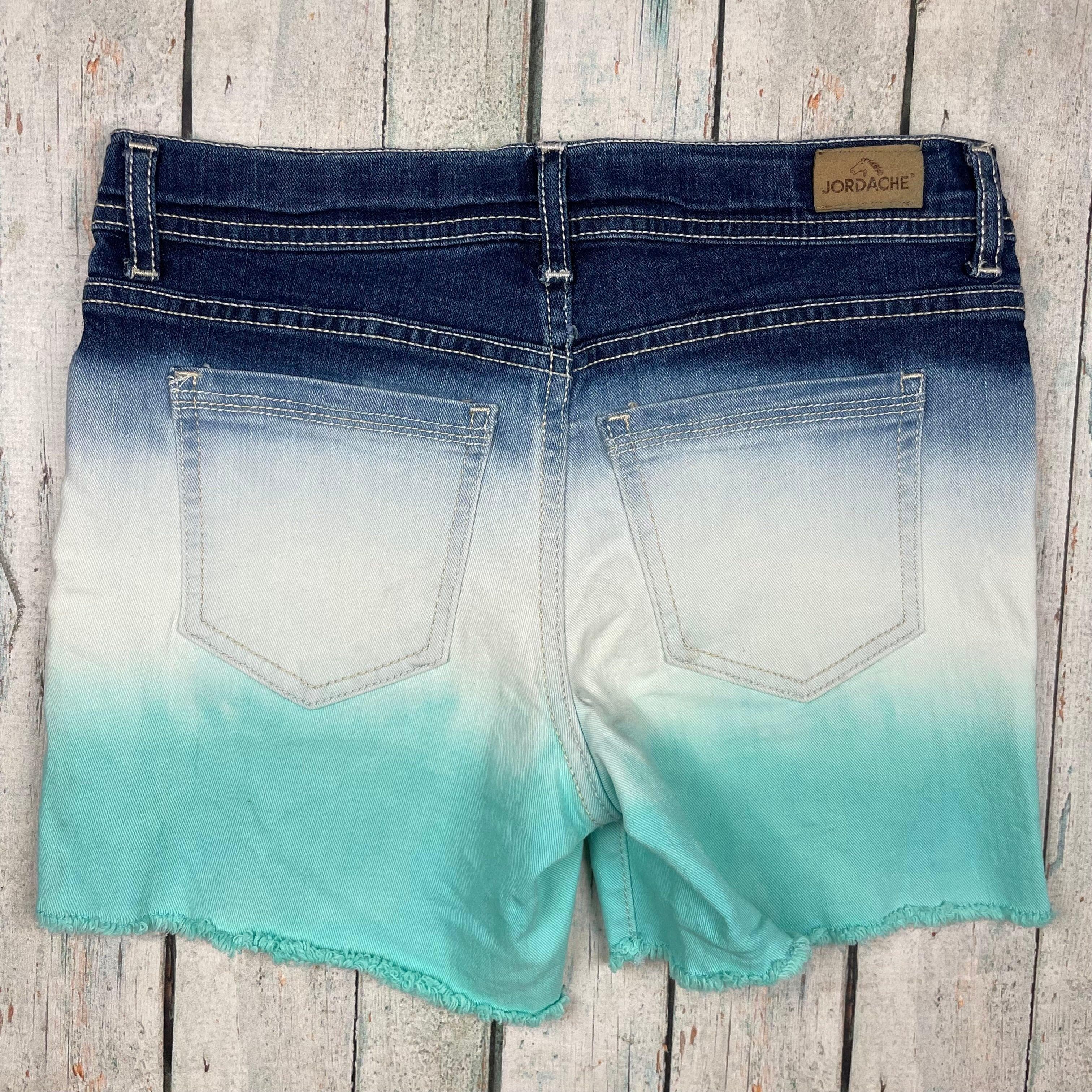 Girls Jordache dip Dye Embroidered Denim Shorts - Size 14 Years — photo 5 of 6