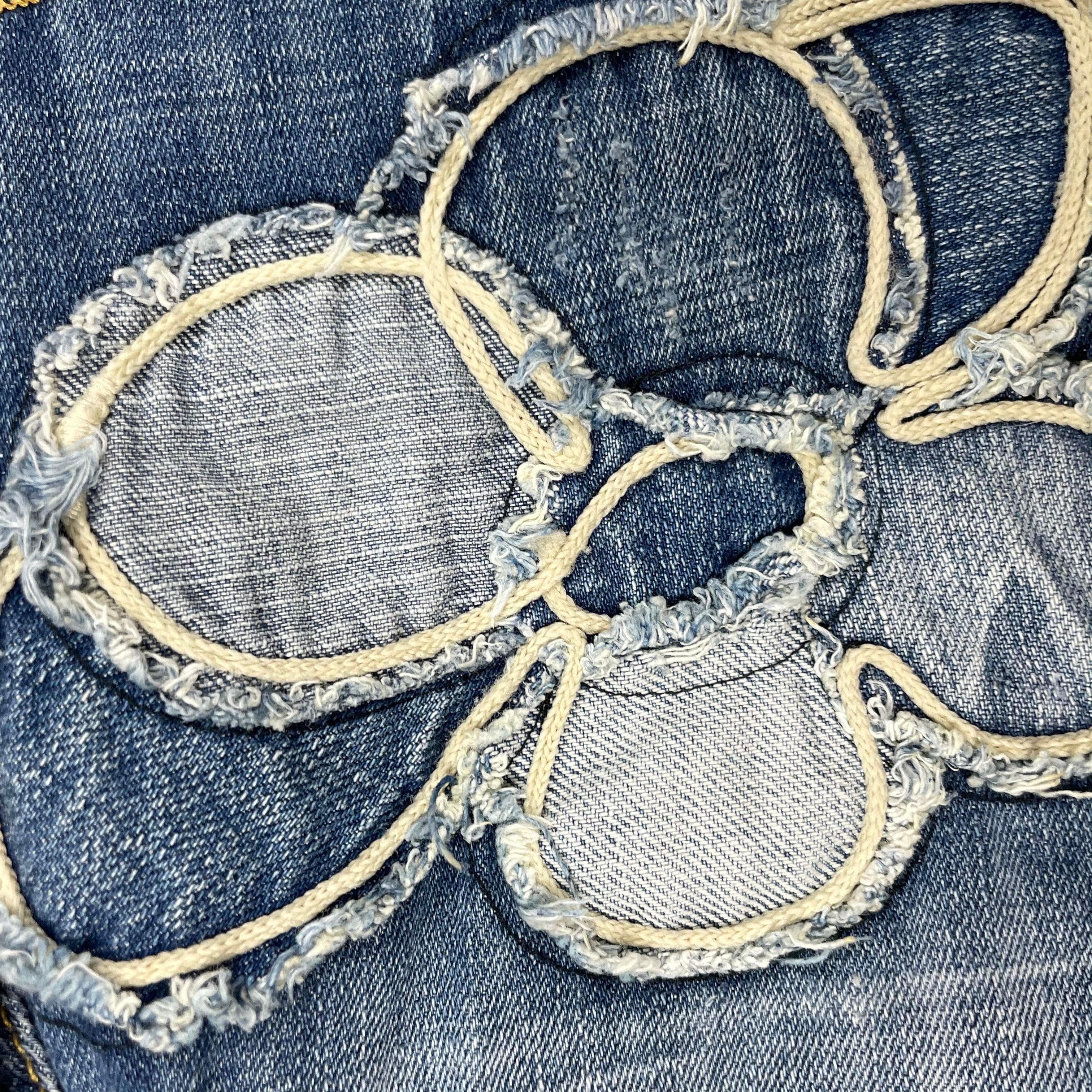 Nolita Pocket Girls Italian Denim Appliqué Bootleg Jeans - Size 6Y — photo 5 of 6