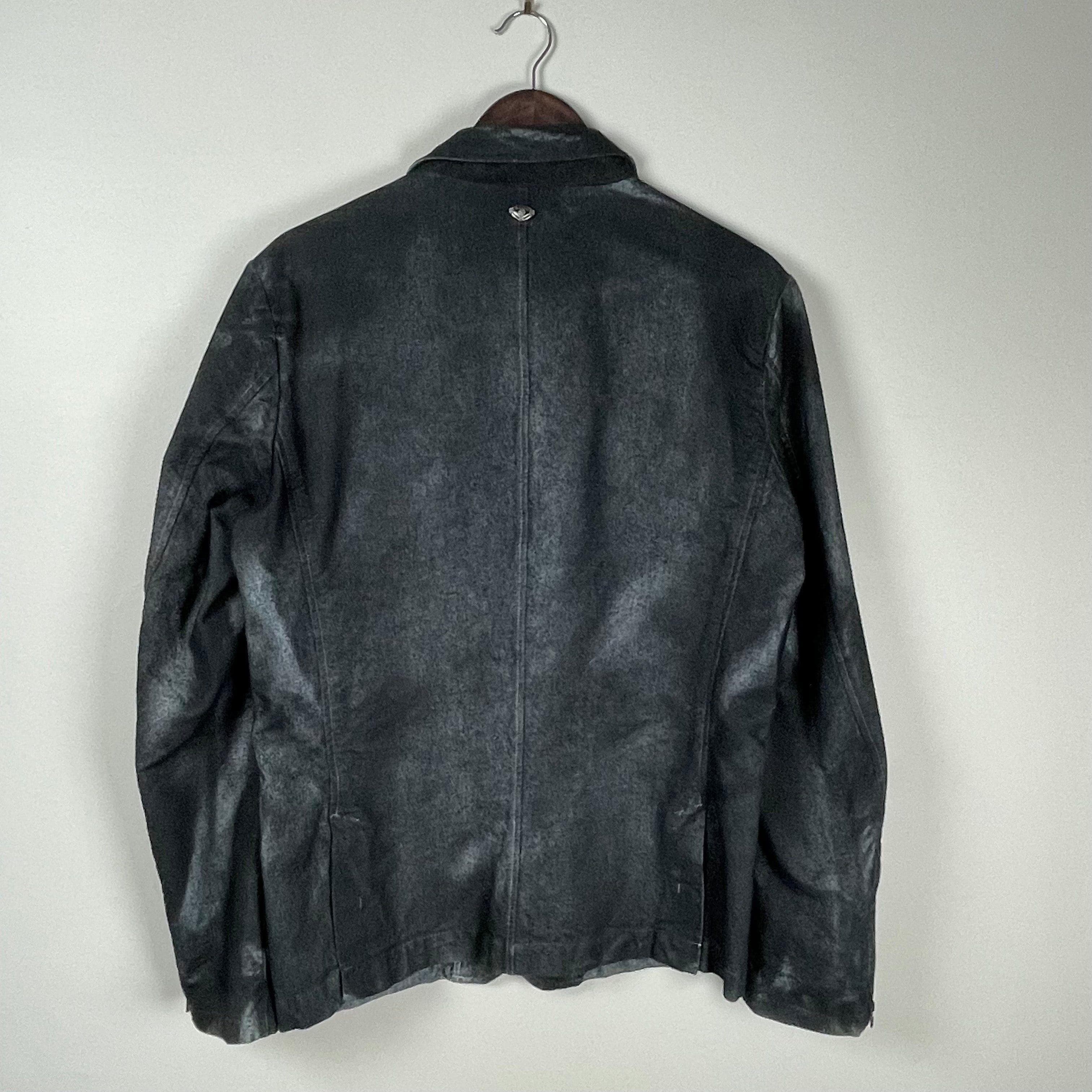 Ra-re Rag Recycle Mens Italian Denim Blazer Jacket - Size L — photo 7 of 8