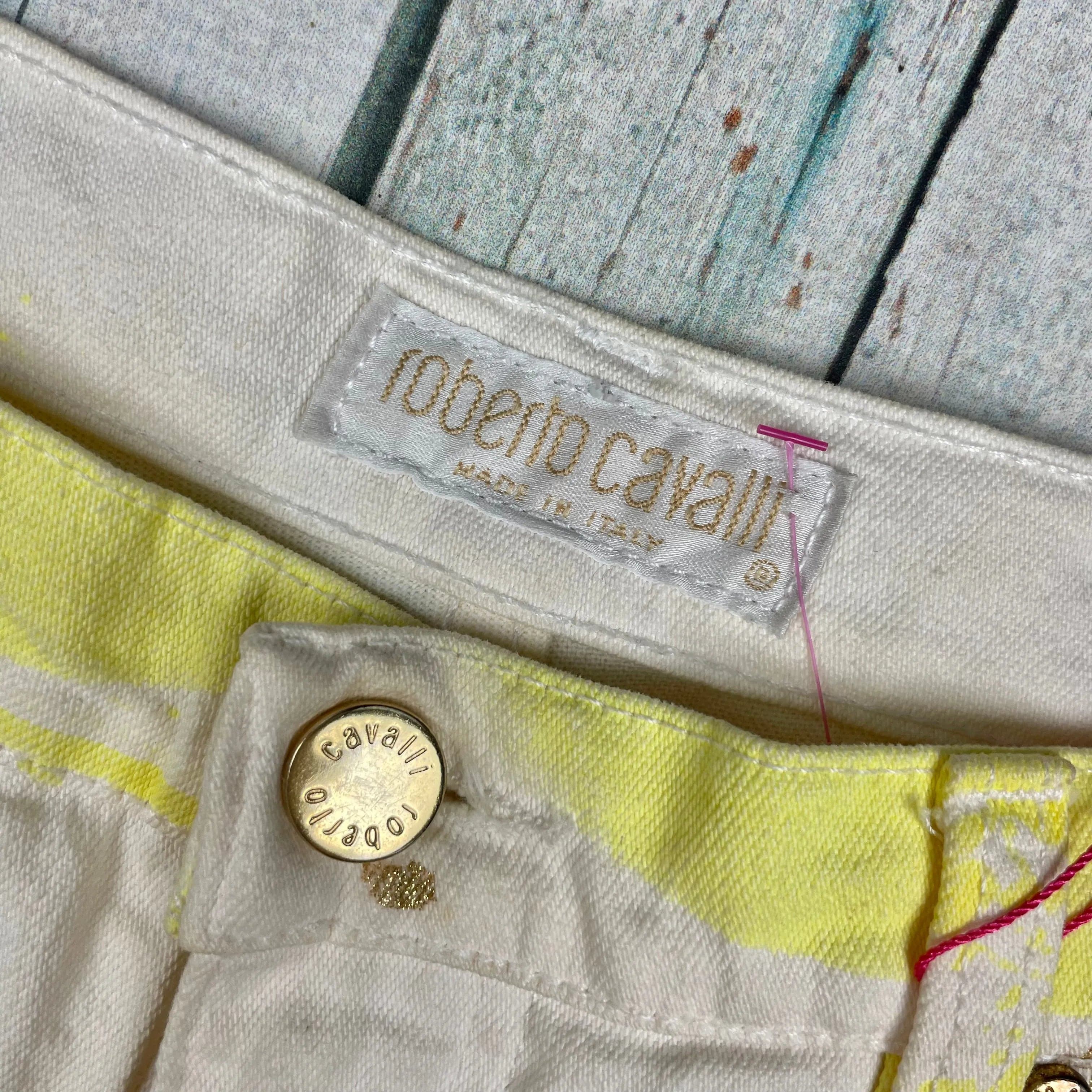 Roberto Cavalli Y2K Italian Made Painted look Jeans - Size 12/14 — photo 2 of 9